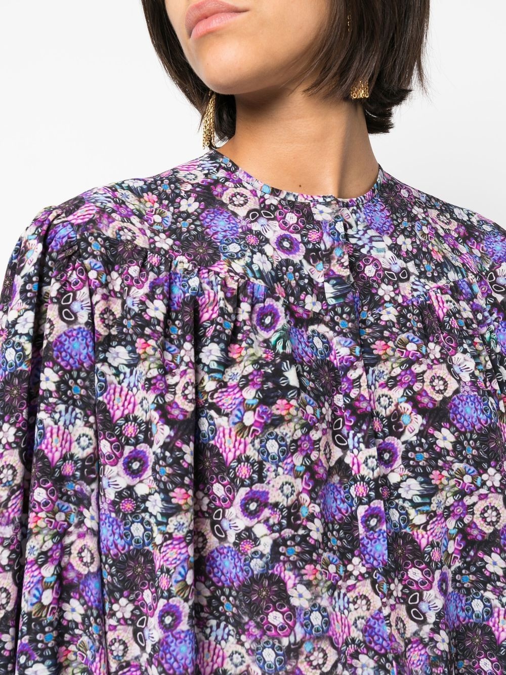 Zara floral-print blouse - 5