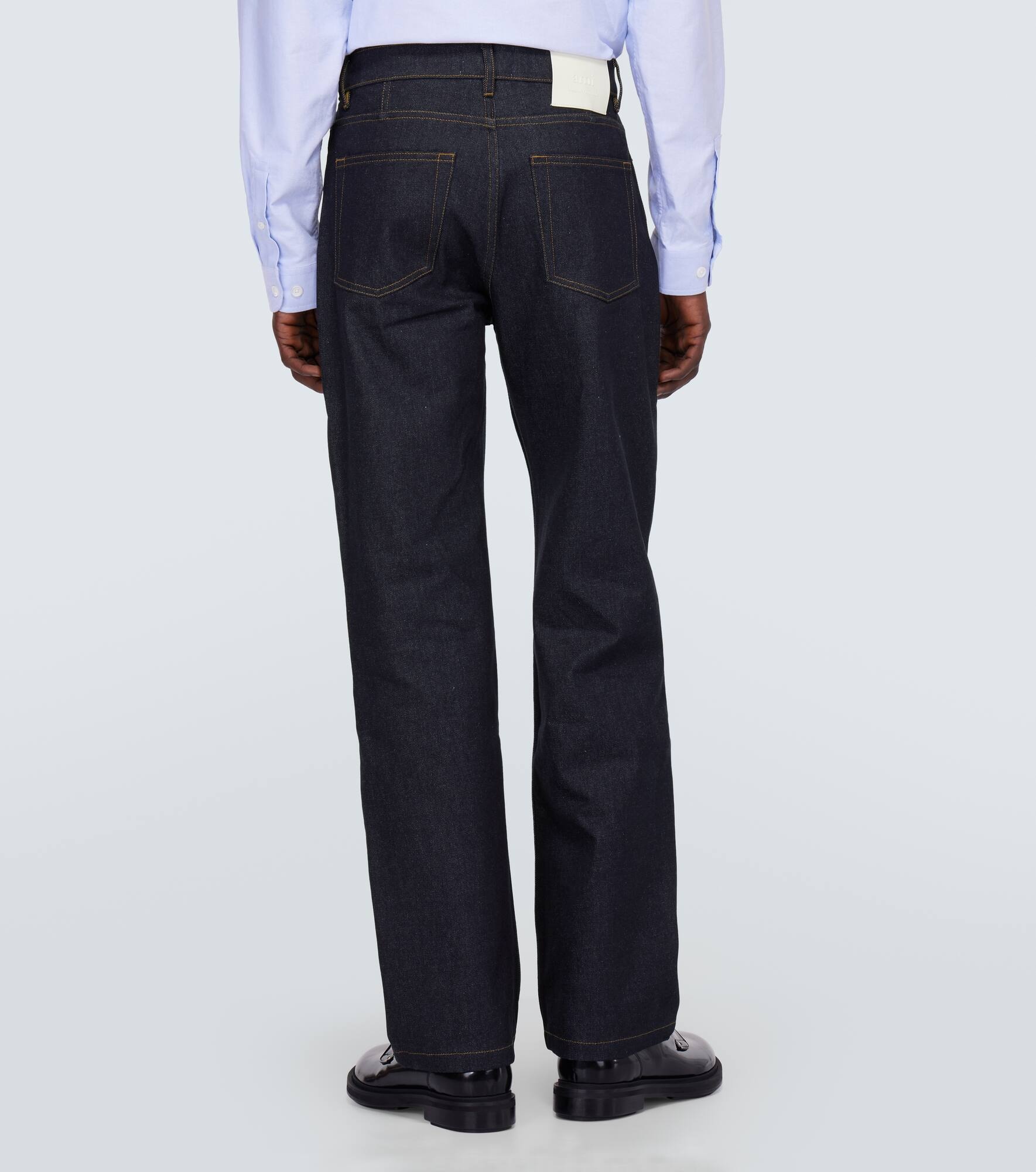 Mid-rise straight jeans - 4