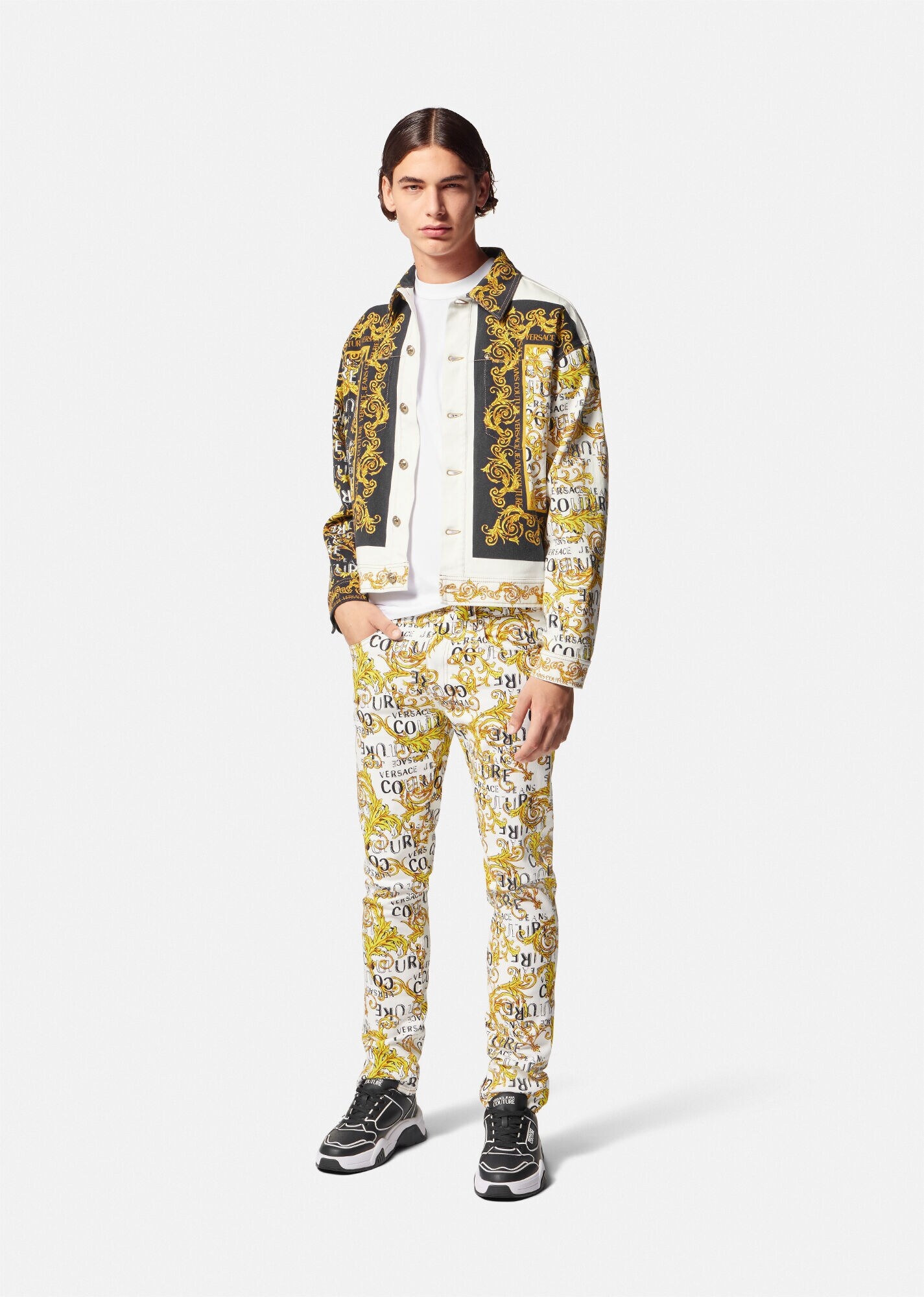 Logo Couture Slim-Fit Jeans - 2
