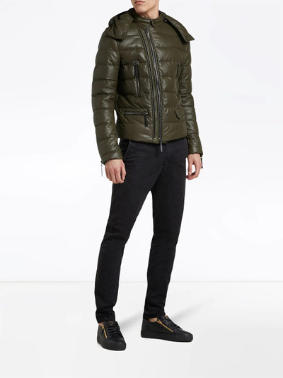 Giuseppe Zanotti Mr Jupiter padded leather jacket outlook