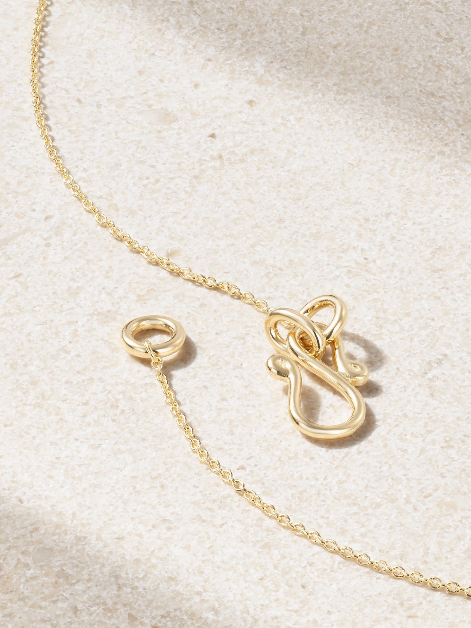 Venus 18-karat recycled gold diamond necklace Gold - 3