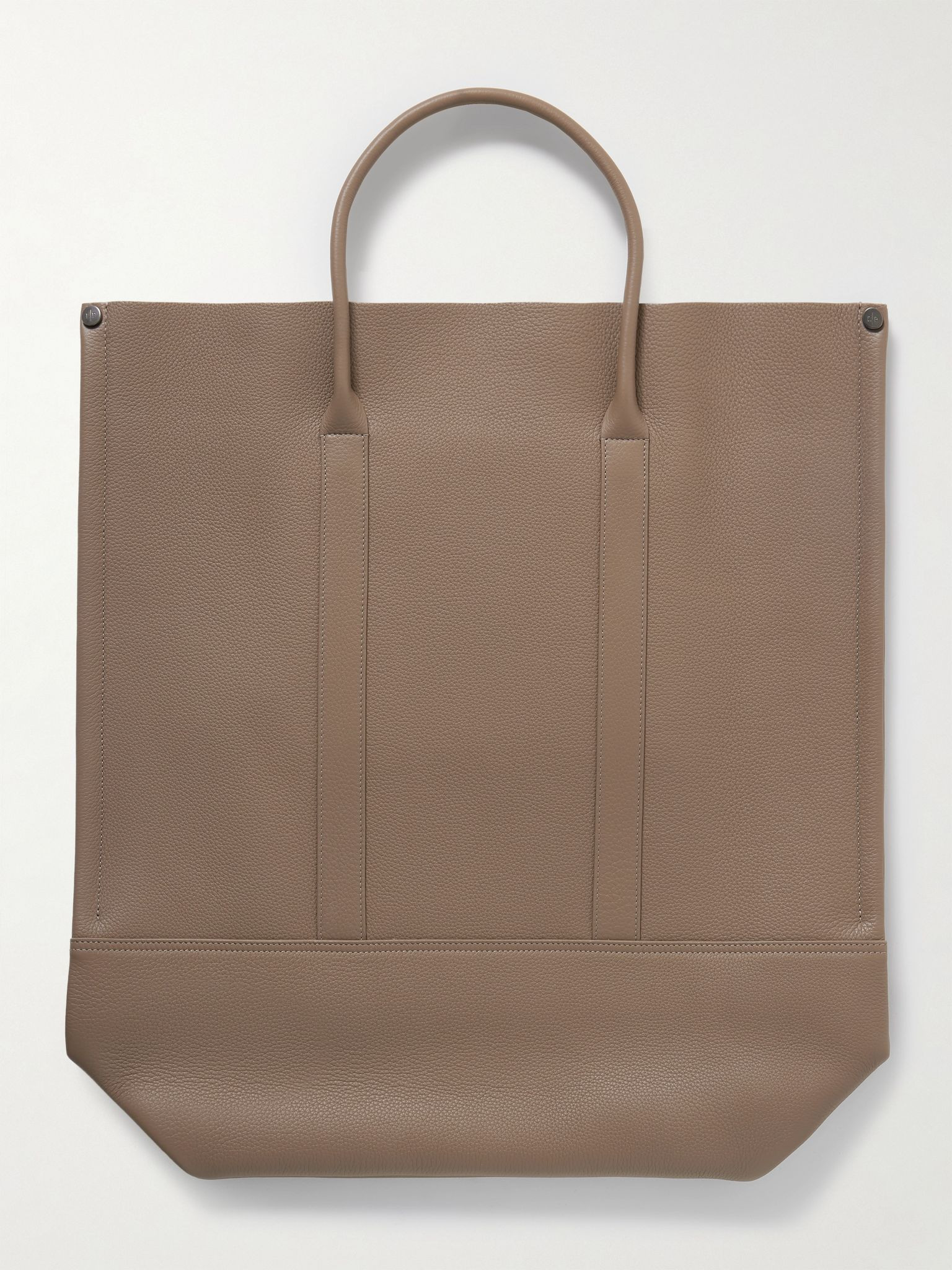 Beam Large Full-Grain Leather Tote Bag Brown - 3