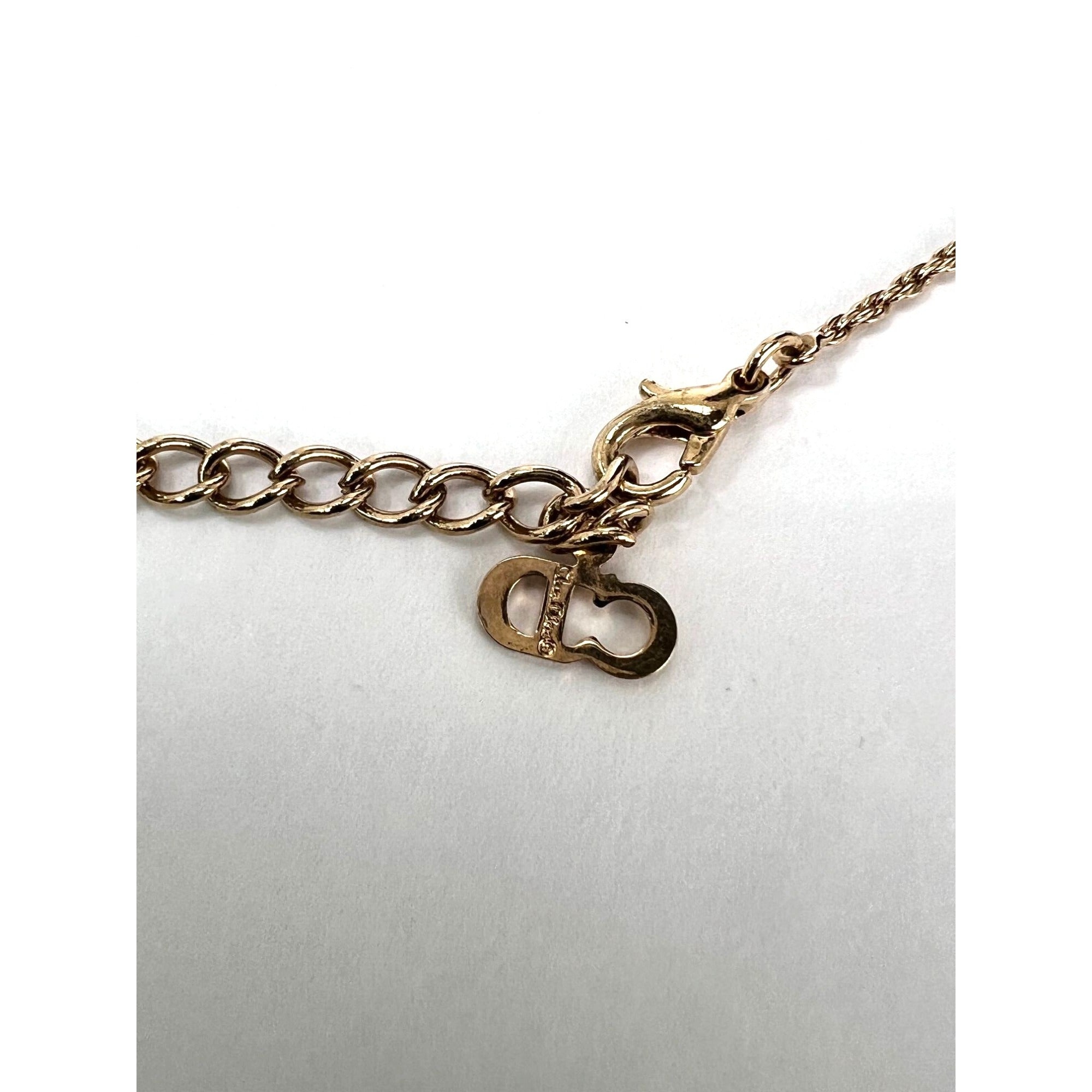 Christian Dior Multi Star Adjustable Silver Finish Necklace - 9