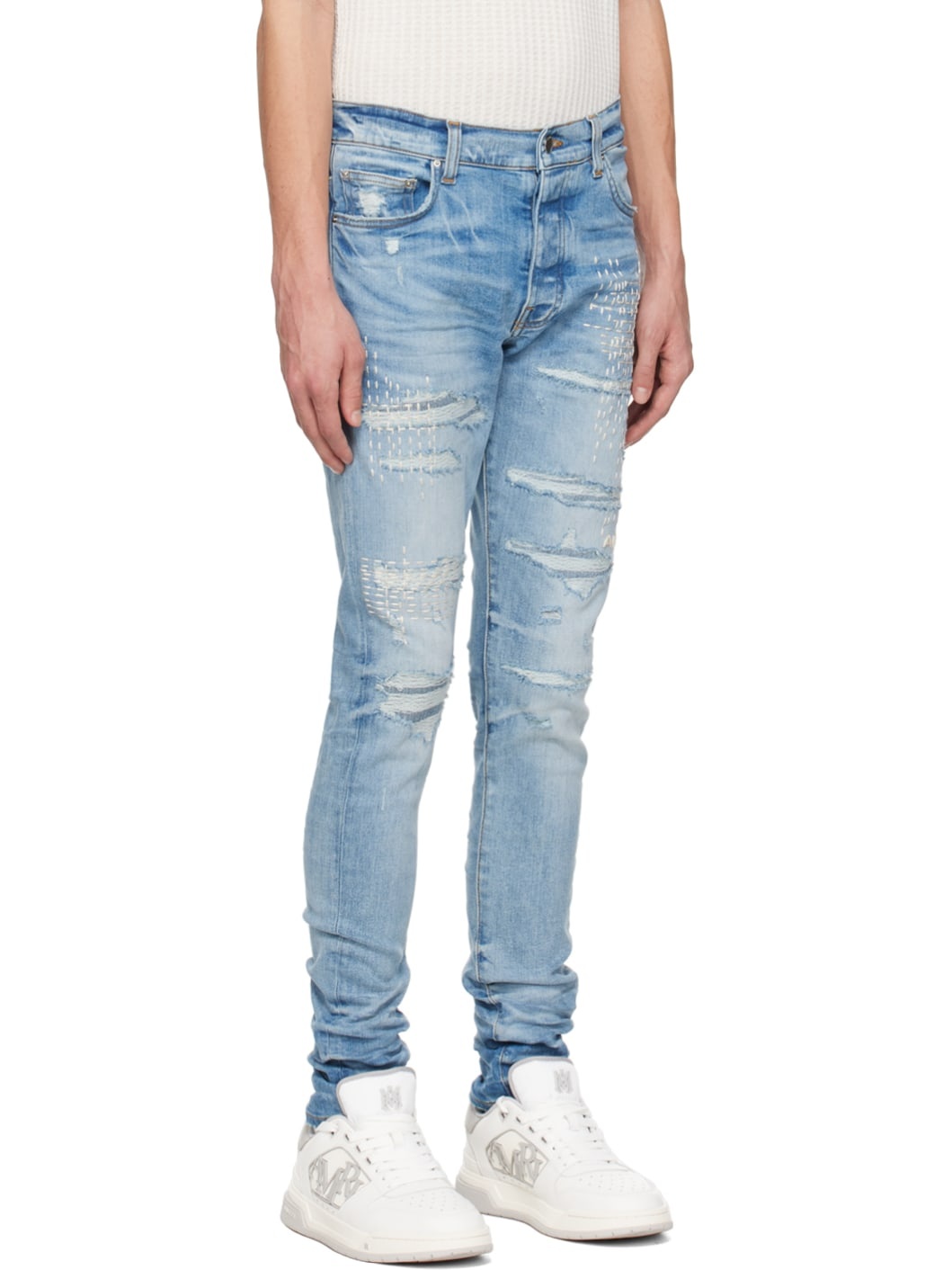 Indigo Boro Repair Jeans - 2