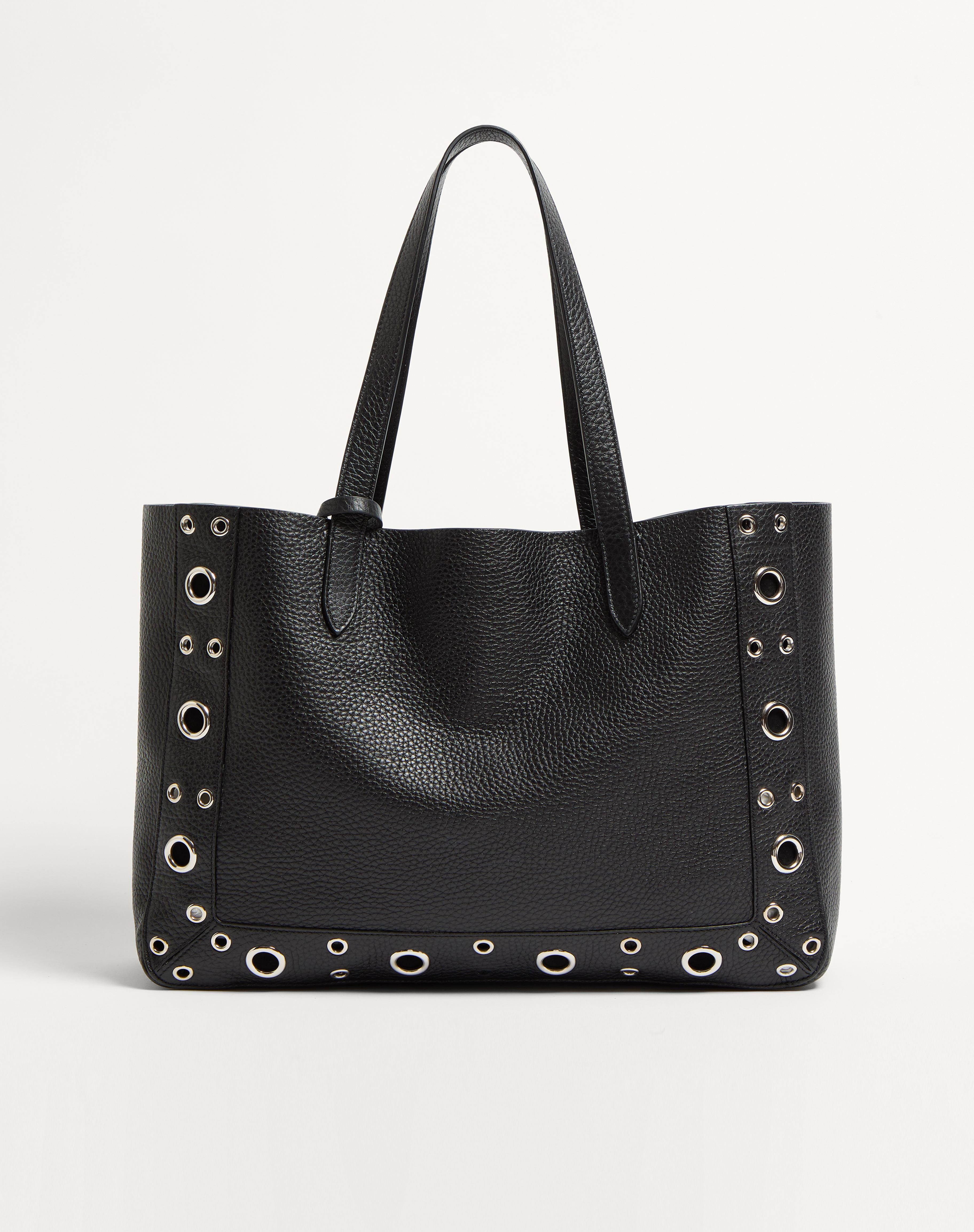 VALENTINO GARAVANI NELLCÔTE MEDIUM SHOPPING BAG IN GRAINY CALFSKIN - 5