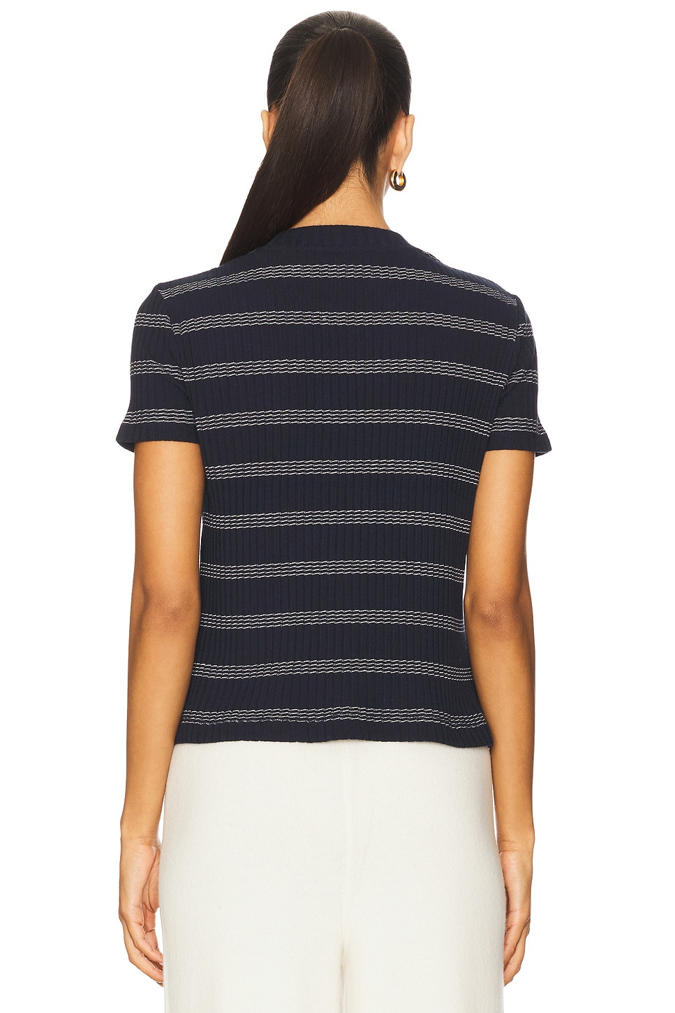 Stripe Short Sleeve Crew Tee - 3