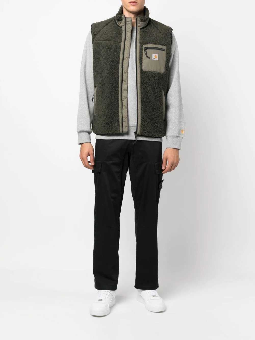 zip-up faux-shearling gilet - 2