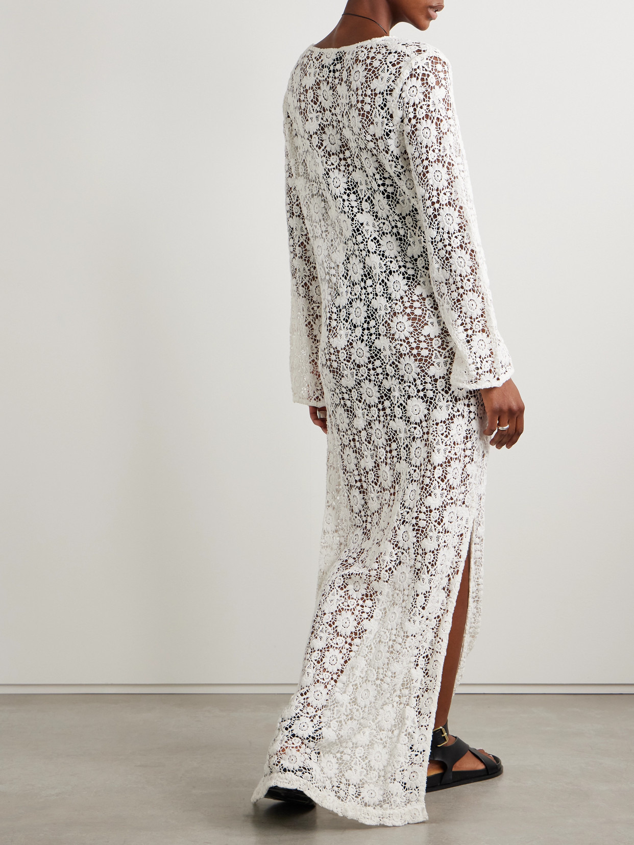 Della Crocheted Cotton Maxi Dress - 3