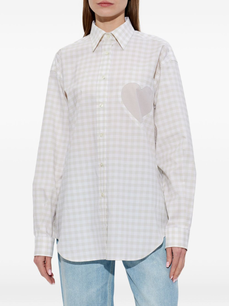 heart-motif check-pattern shirt 3
