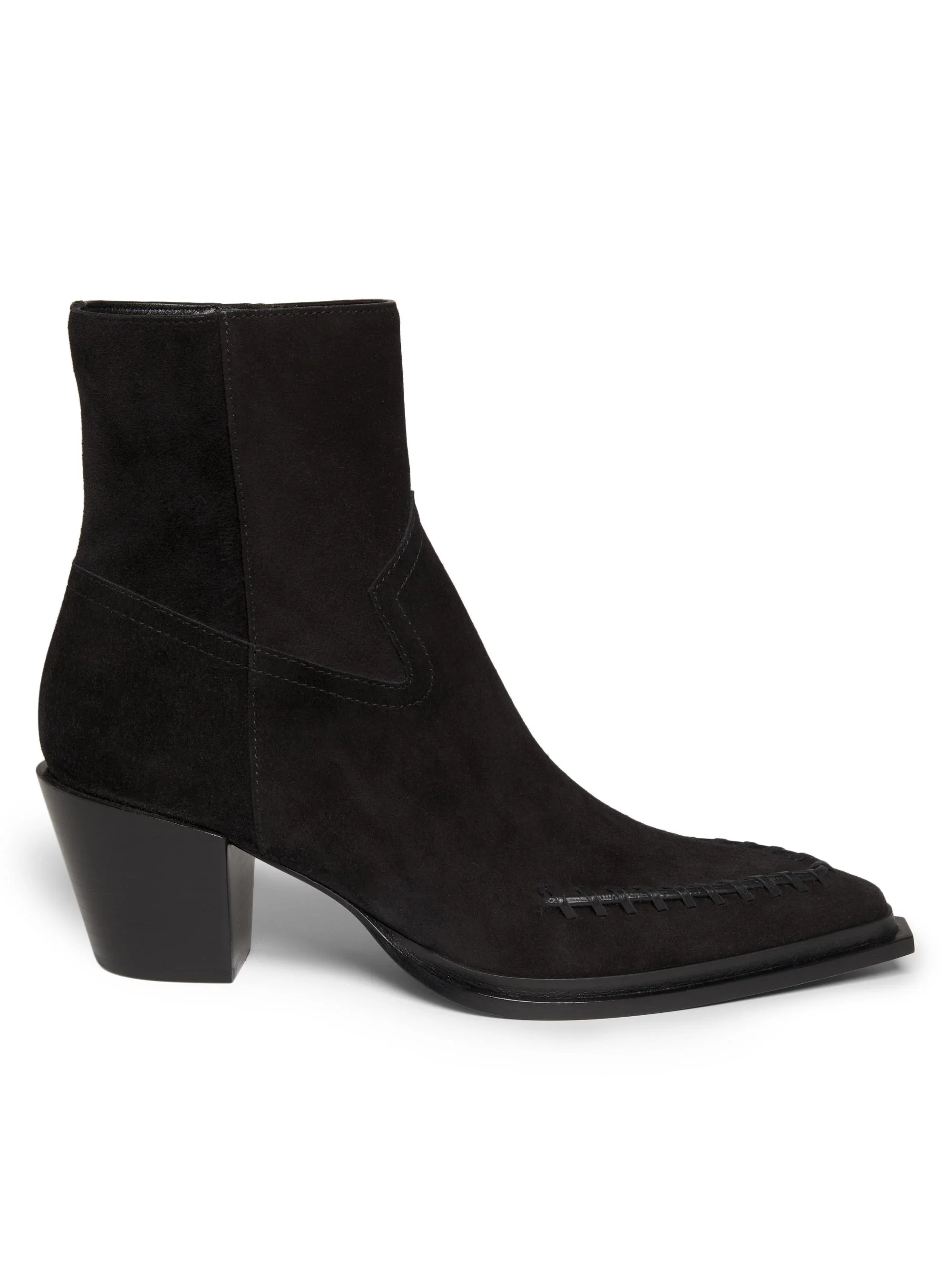 Women's Cece 60MM Velvet Suede Ankle Boots - Black - 1