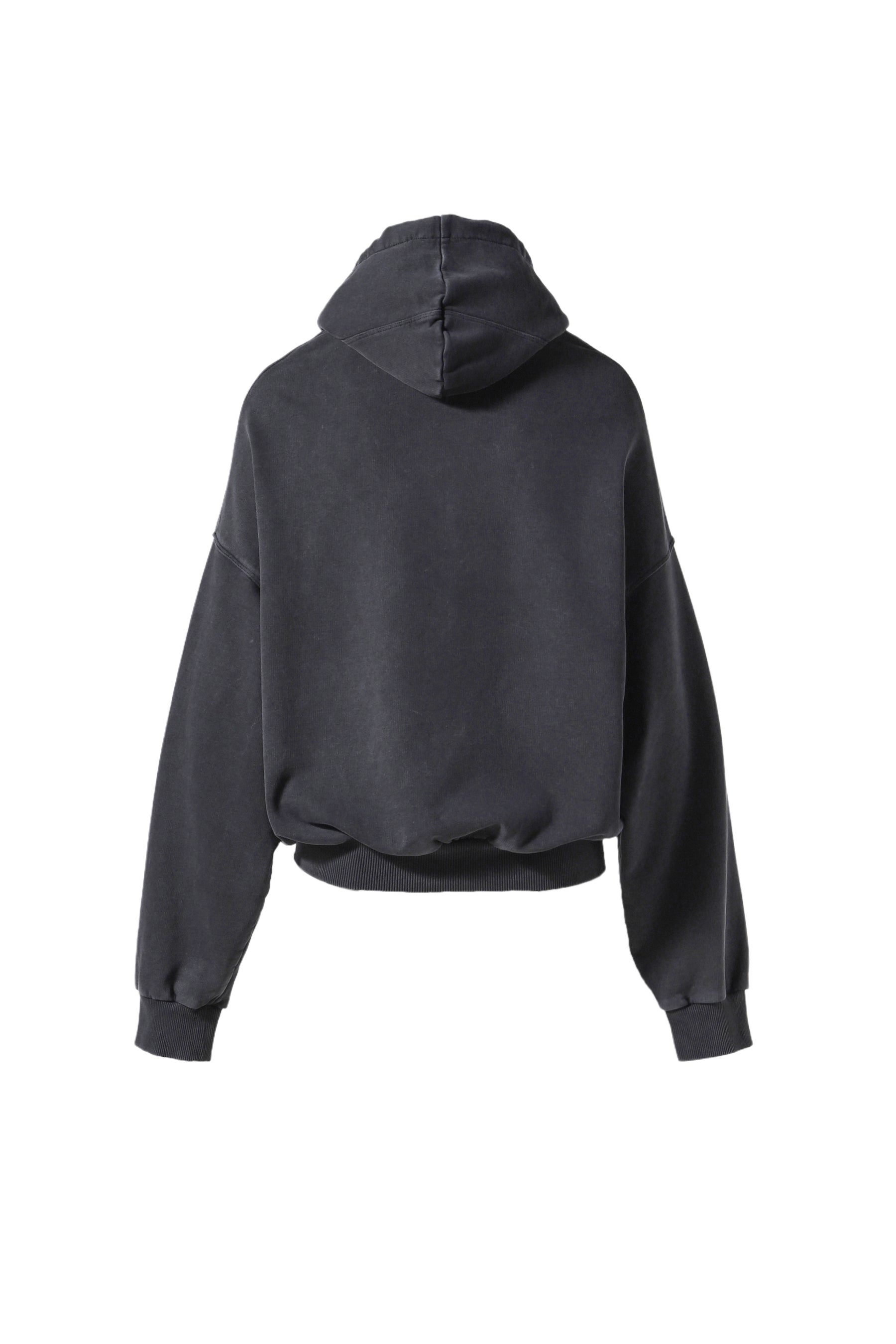 SHOULDERLESS HOODIE BLACK / BLACK - 2