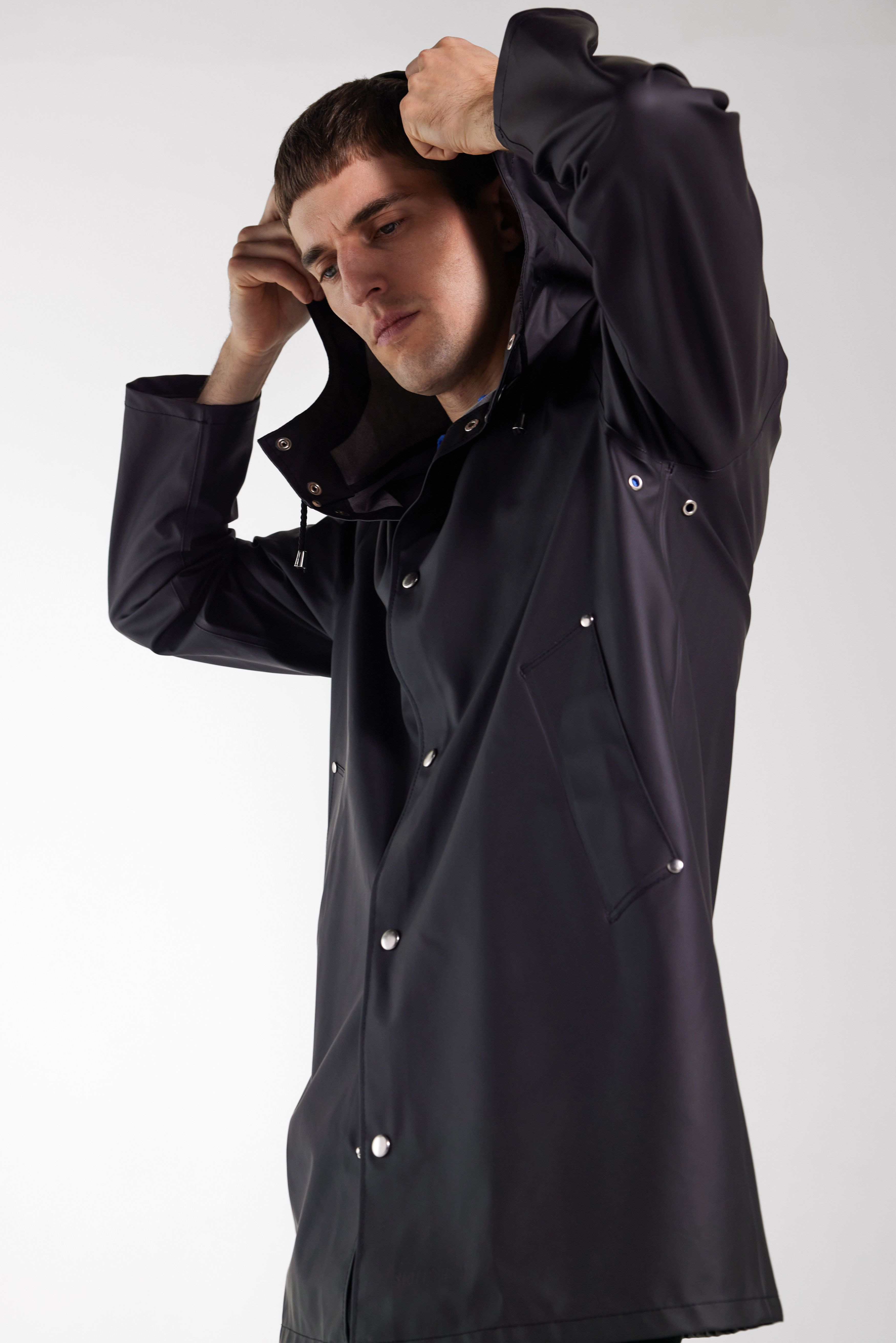 Stockholm Lightweight Raincoat Black - 3