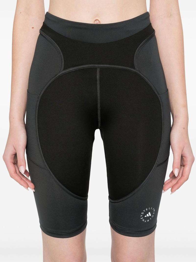 layered-detail cycling shorts 5