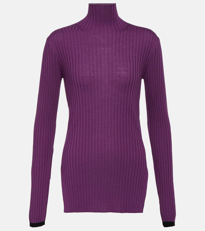 Ribbed-knit wool sweater - 1