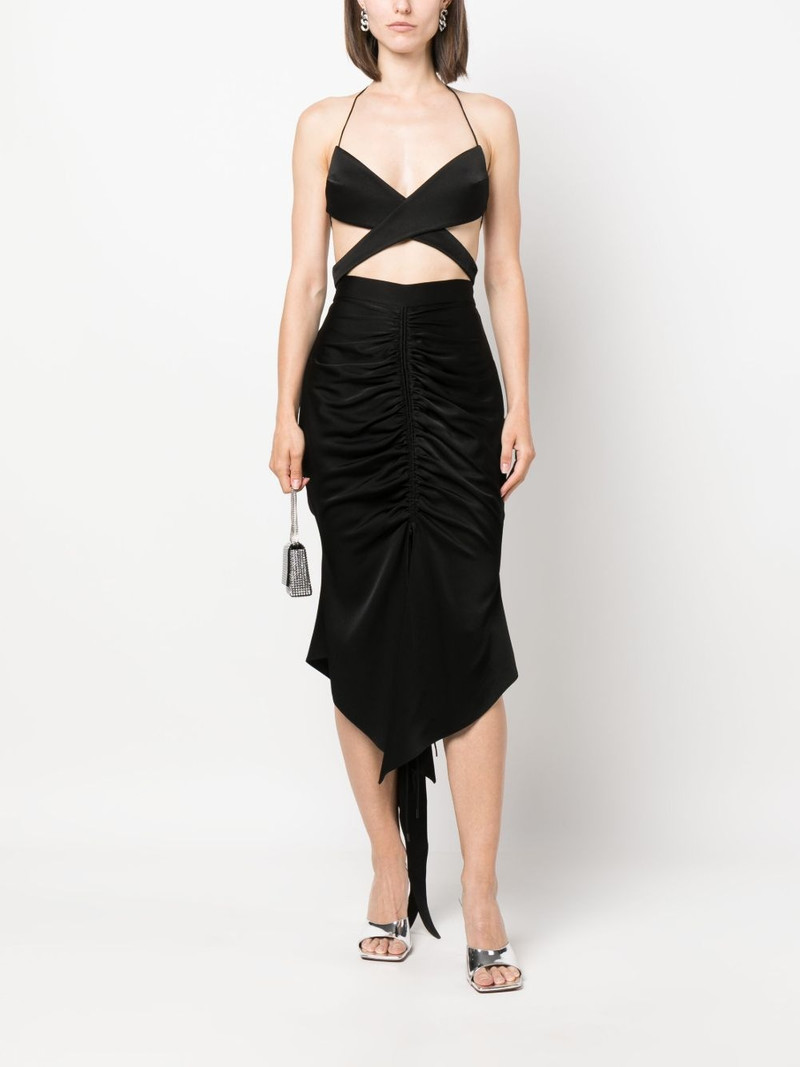 ALEX PERRY Hudson cut-out wraparound top outlook