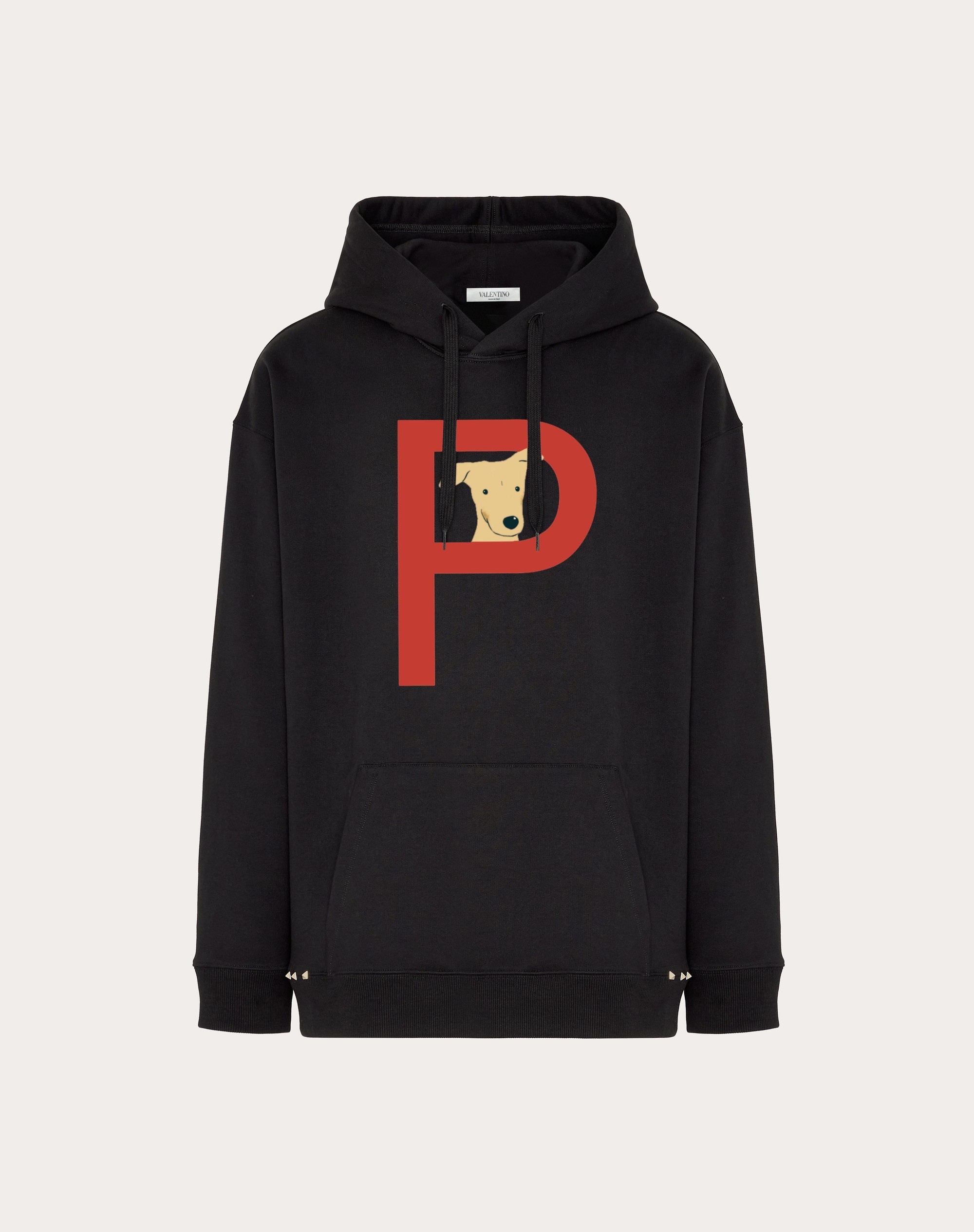 VALENTINO GARAVANI ROCKSTUD PET CUSTOMISABLE UNISEX HOODED SWEATSHIRT - 1