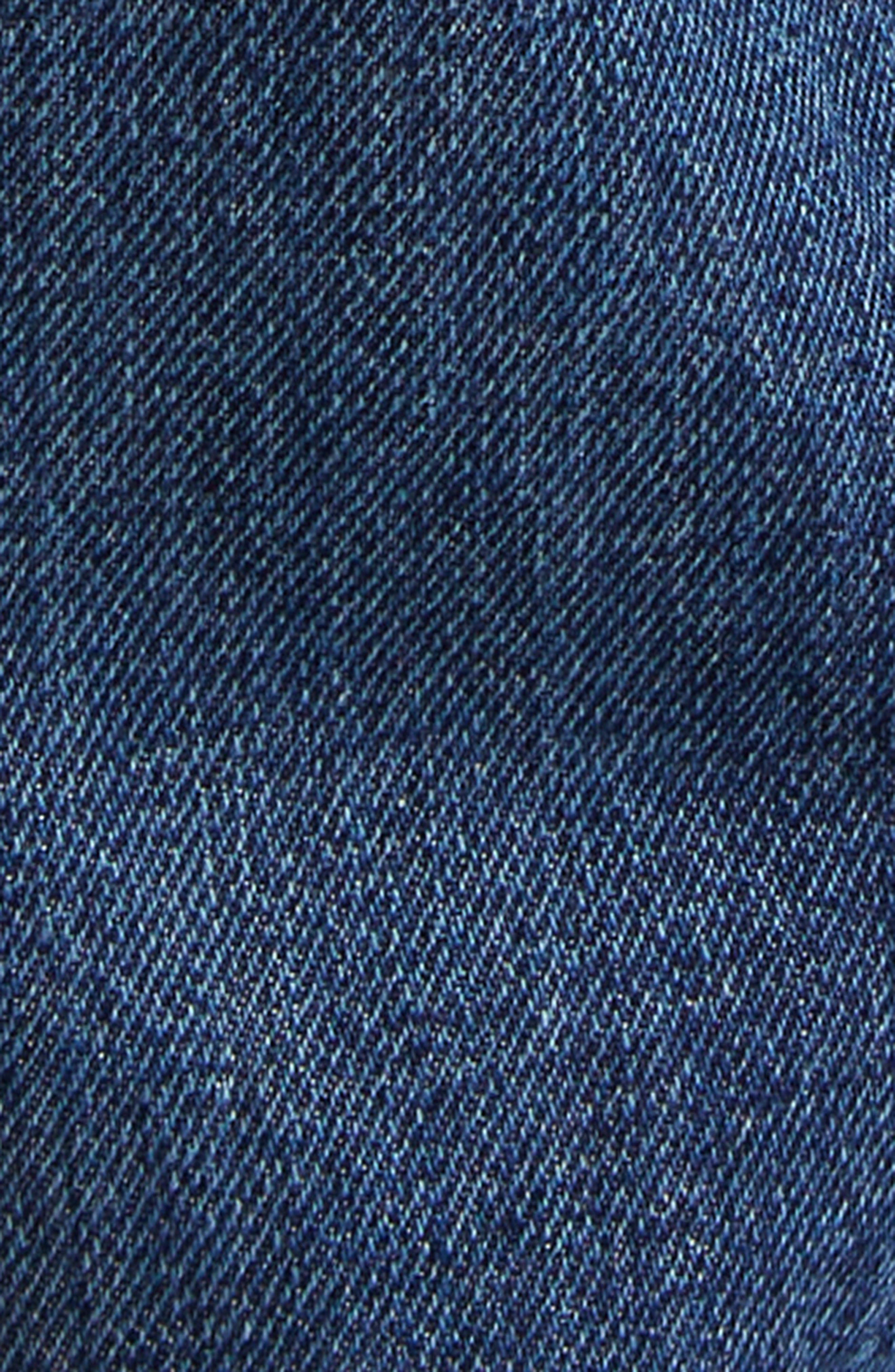 Sacai Belted Straight Leg Jeans in Blue 401 at Nordstrom - 7