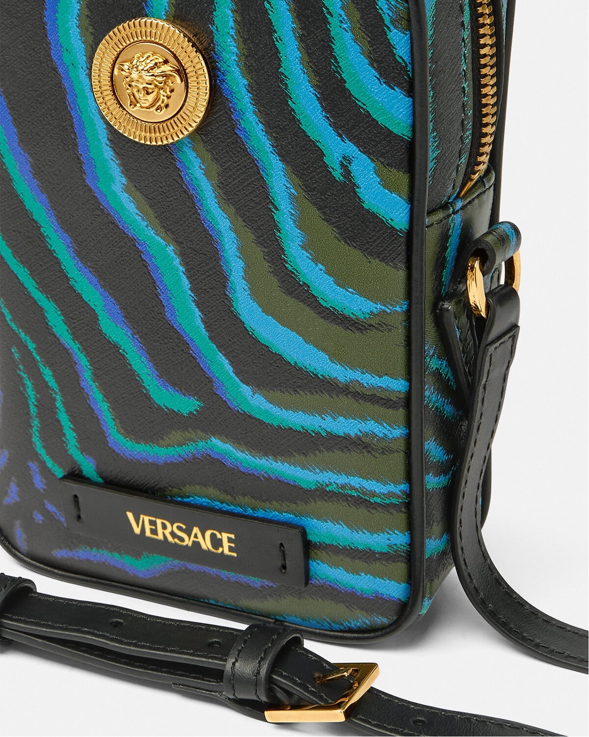 VERSACE Tiger Medusa Biggie Small Crossbody Bag | REVERSIBLE