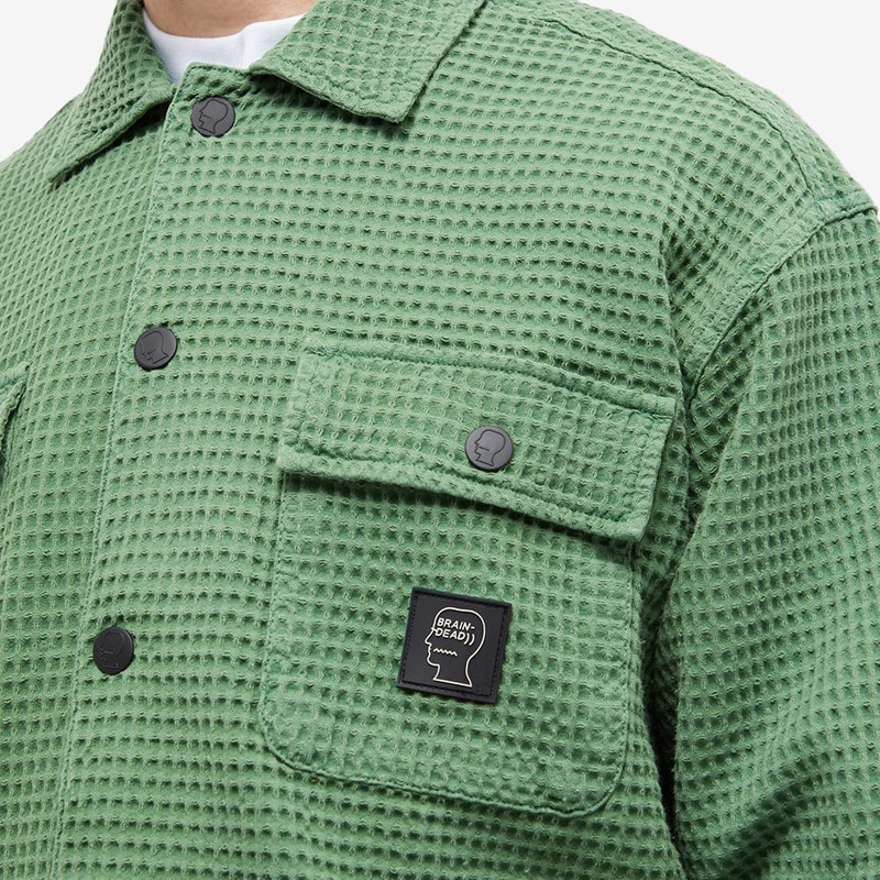 Brain Dead Waffle Snap Front Overshirt 5