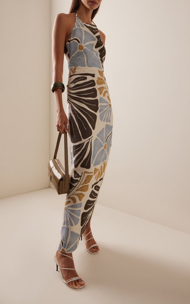 SIR. Lola Linen Maxi Dress multi outlook