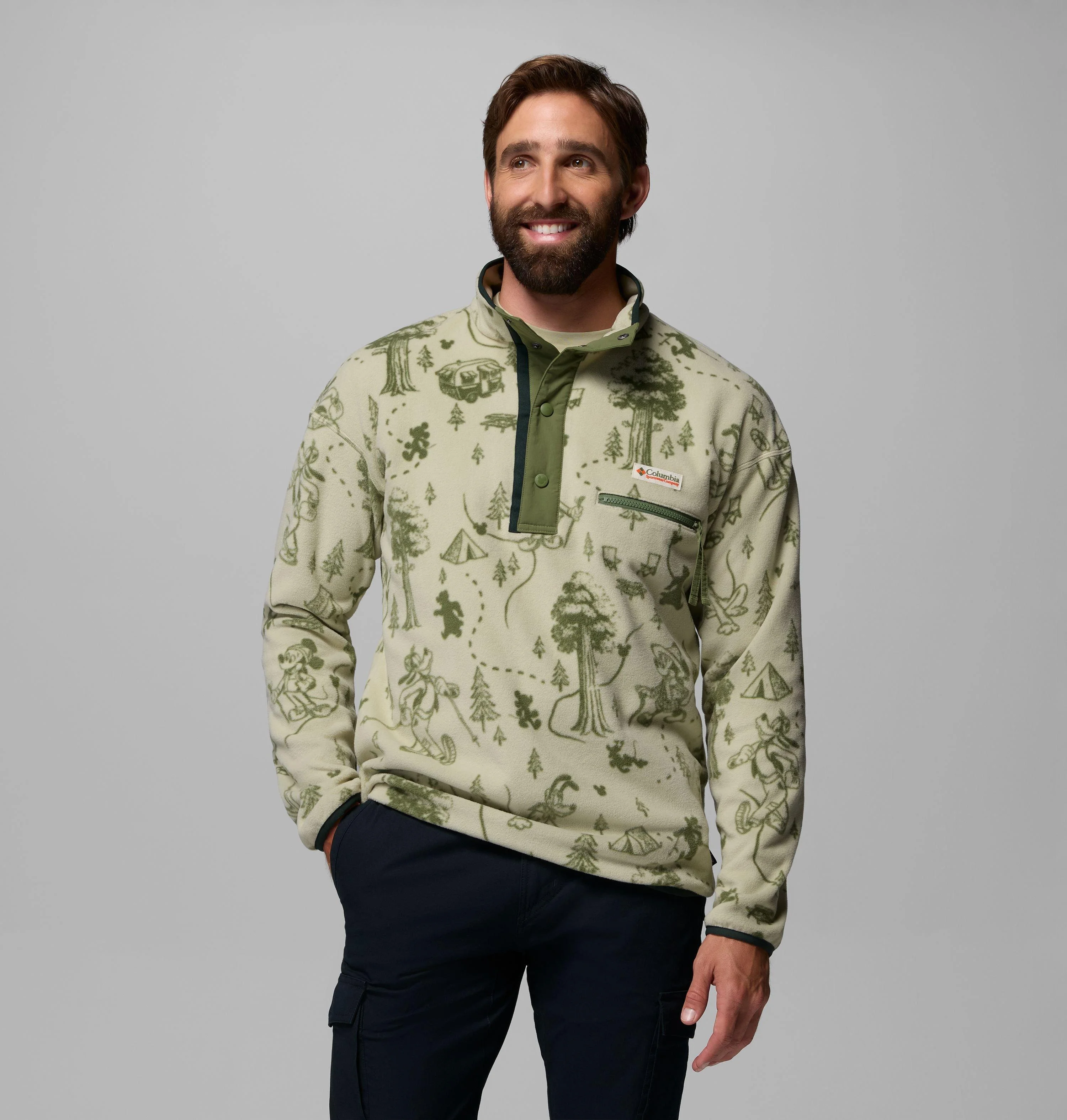 Men’s CSC x Disney Half Snap Fleece - 1