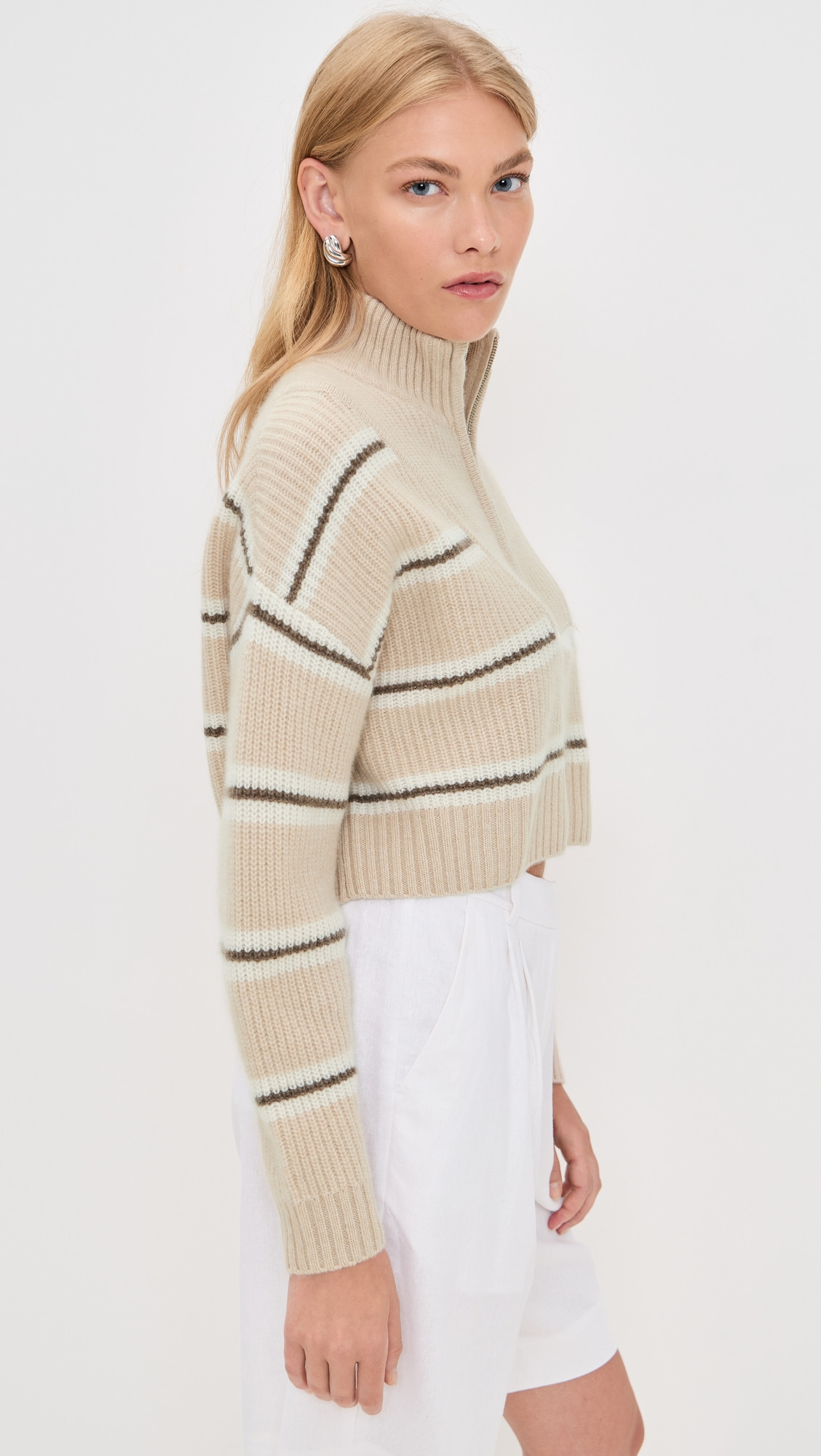 Cropped Hampton Cashmere Sweater - 3