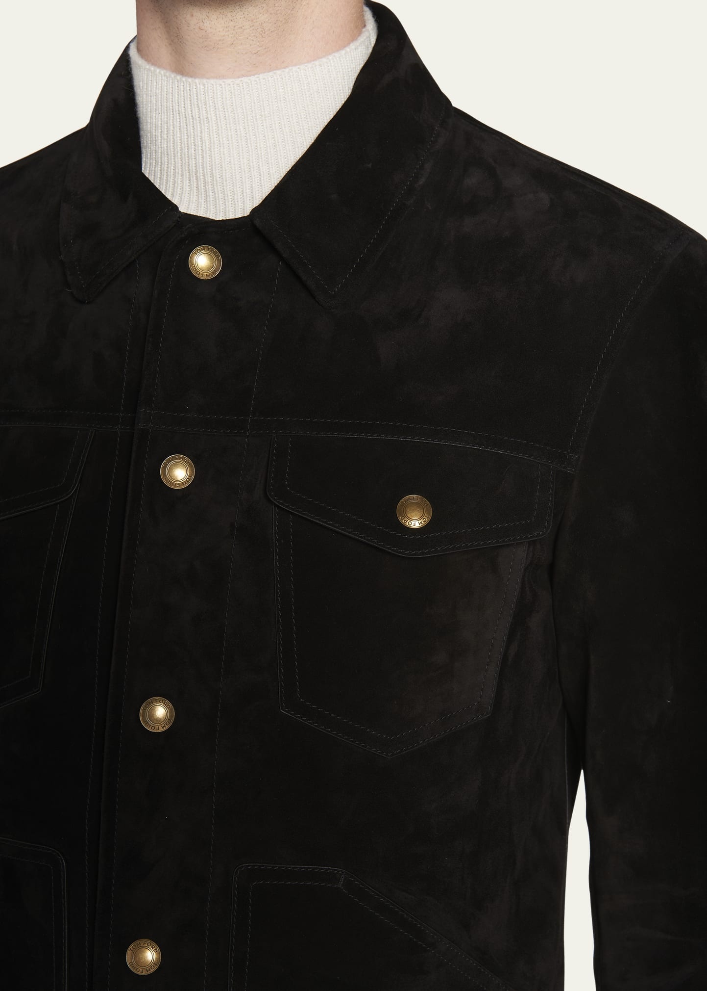 Men's Suede Western Jacket - 5