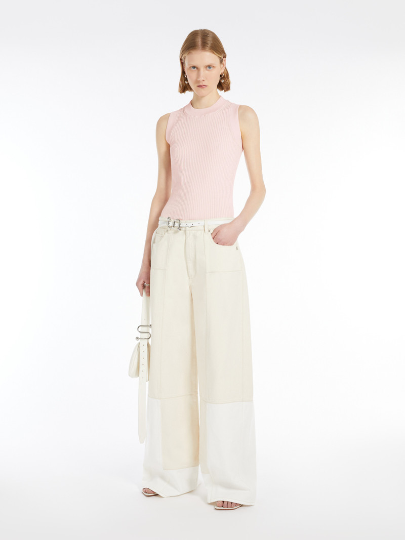 Sportmax TIONE Ribbed cotton tank top outlook