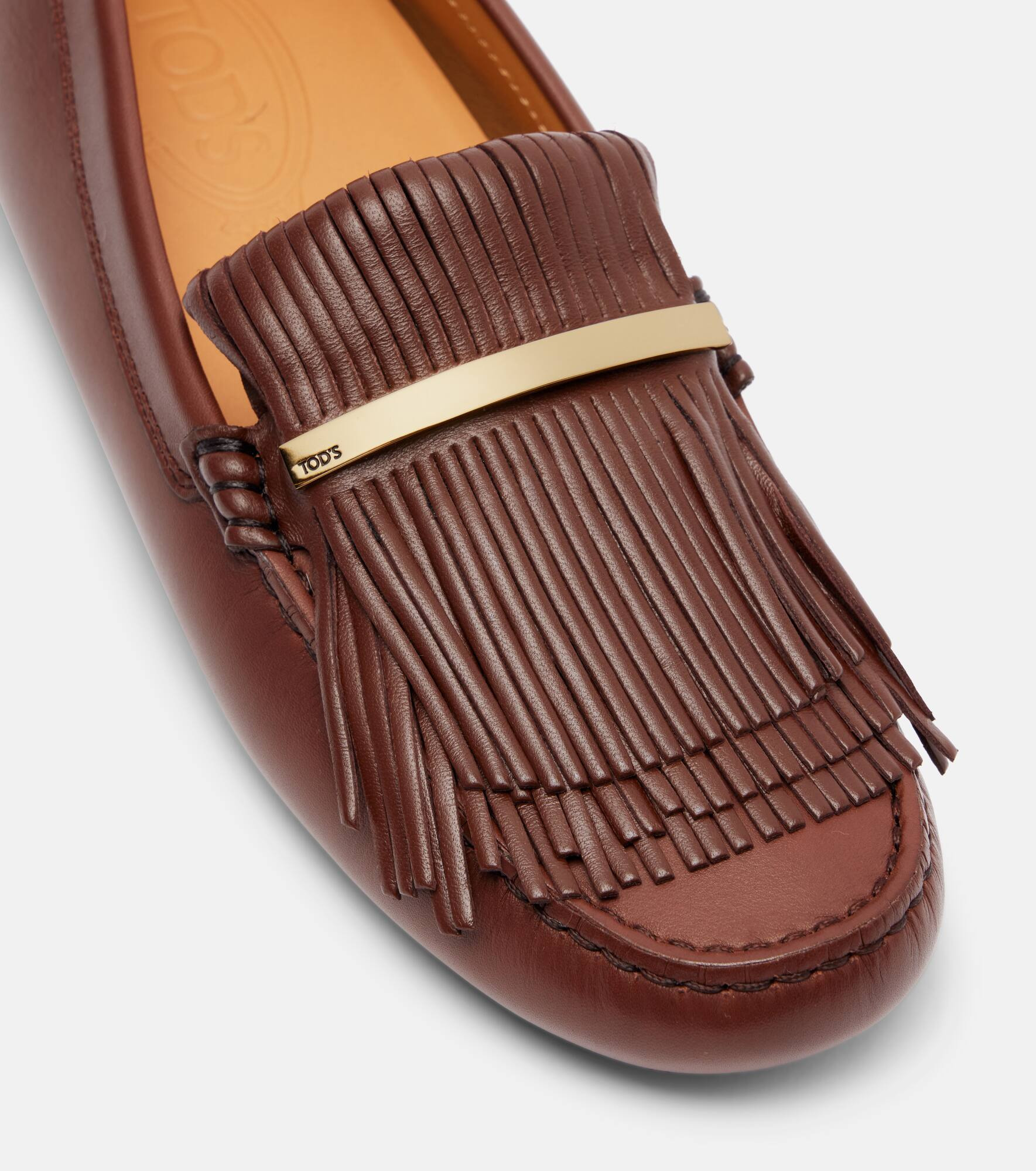 Gommino fringed leather driving shoes - 5