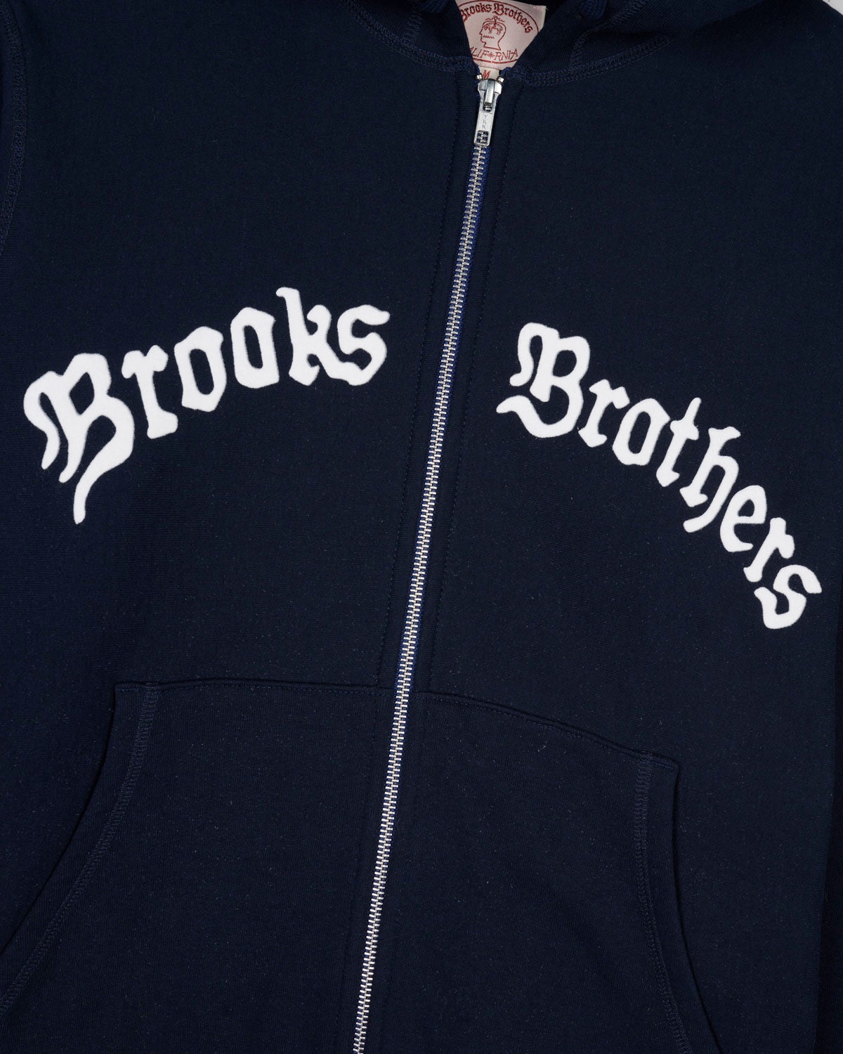 Brooks Brothers California Zip Hoodie - Navy - 3