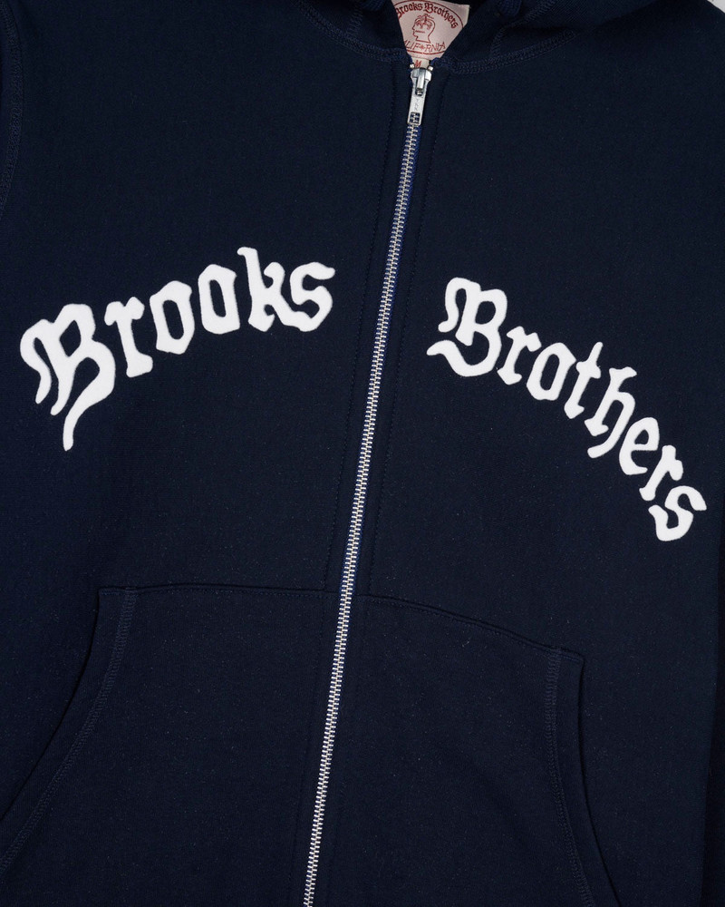Brooks Brothers California Zip Hoodie - Navy 3