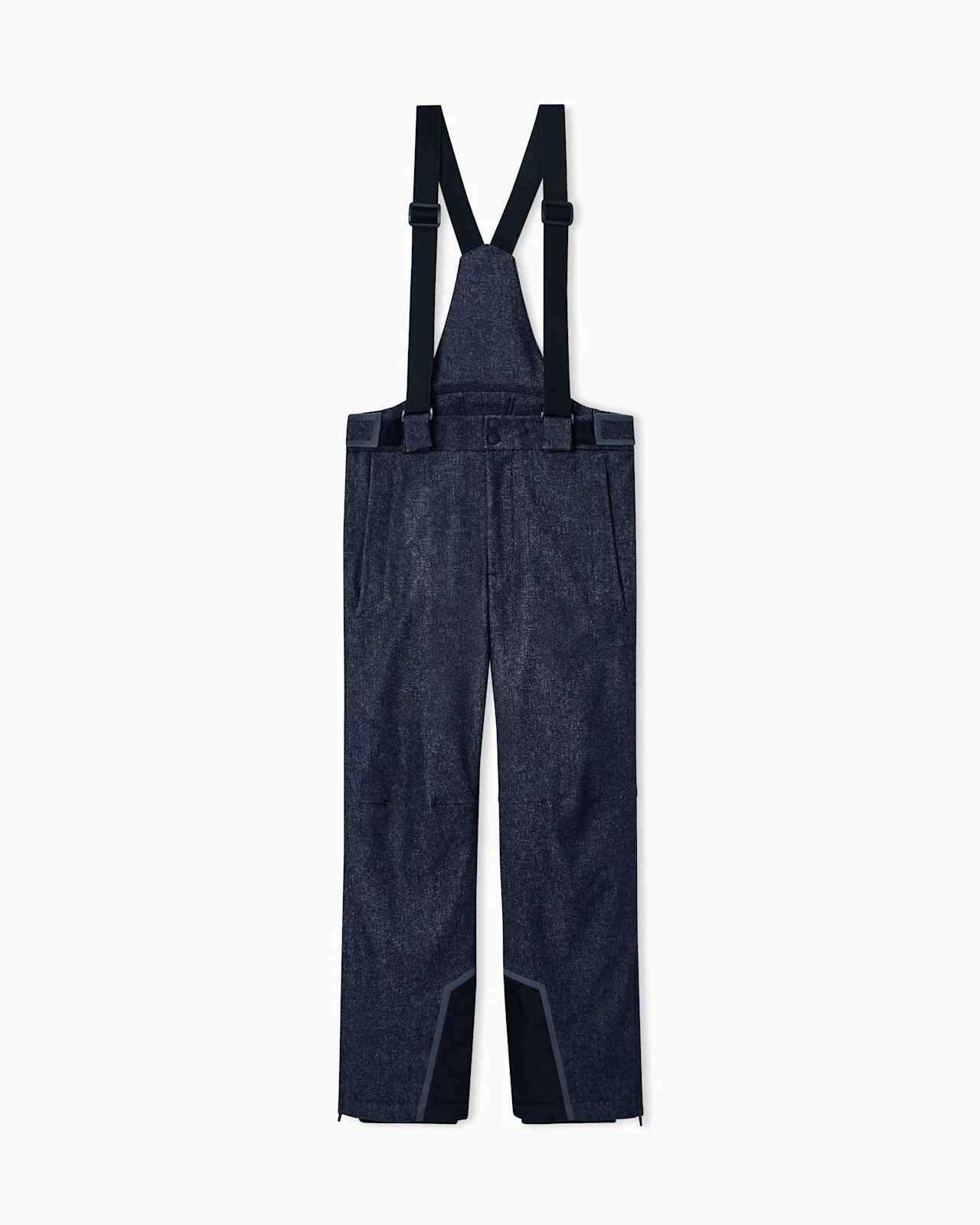 WOOL INSULATED SALOPETTES WITH DENIM EFFECT - 1