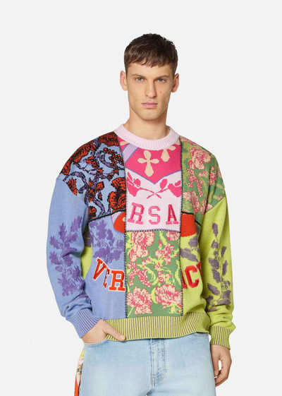 VERSACE Acid Bouquet Knitted Sweater outlook