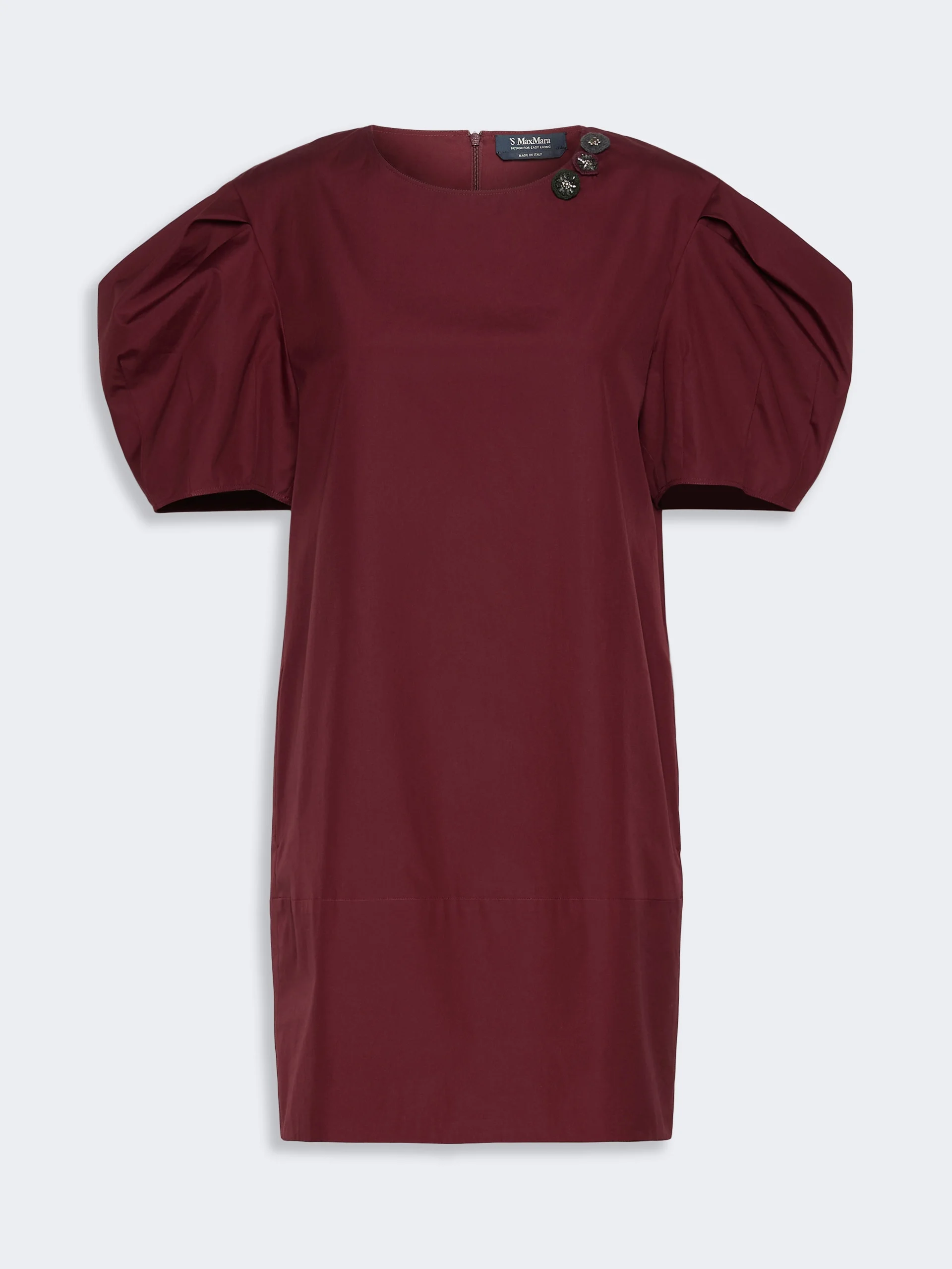 VICOLO Cotton poplin short dress - RUBY - 1
