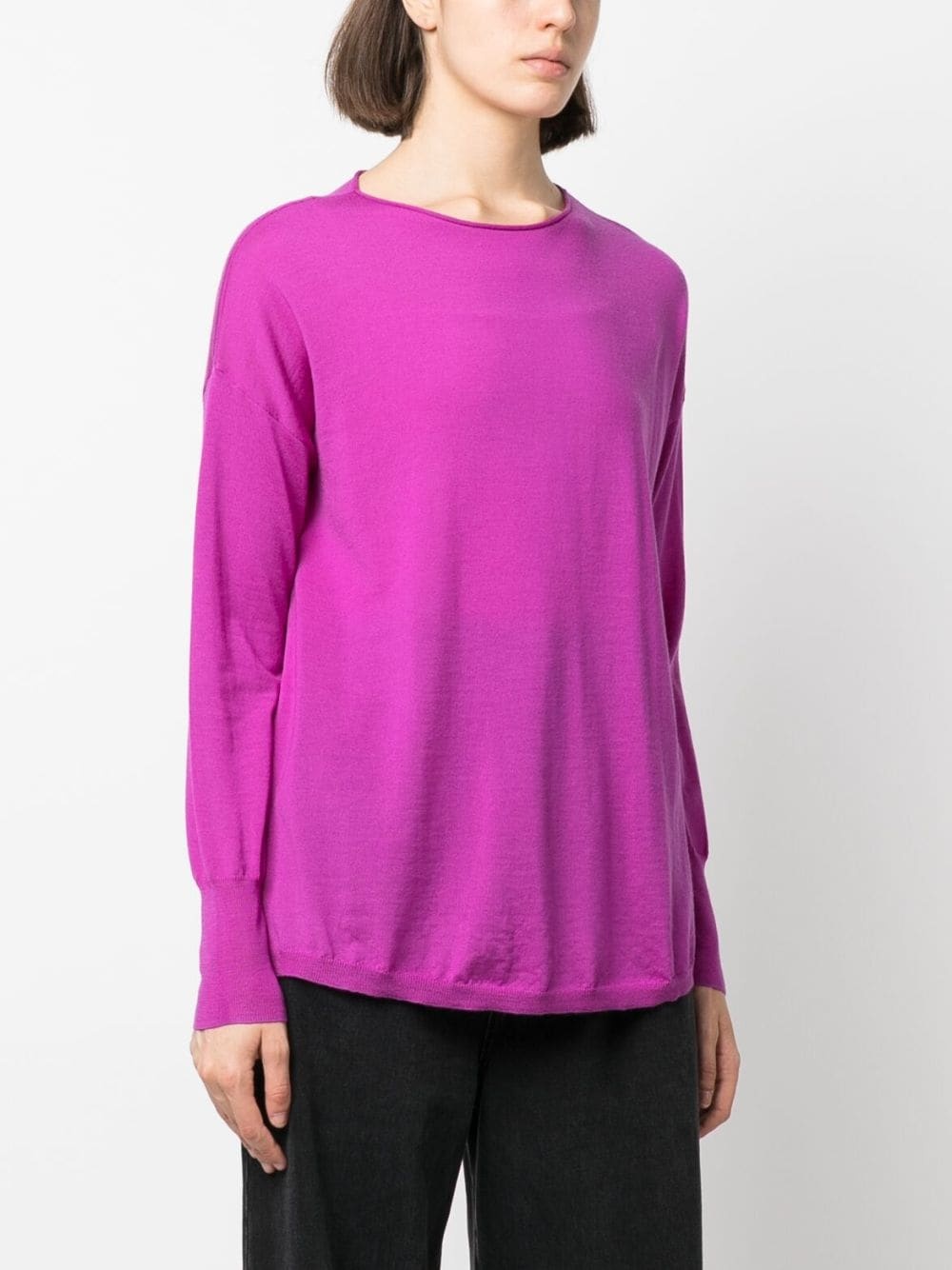 fine-knit virgin wool jumper - 3