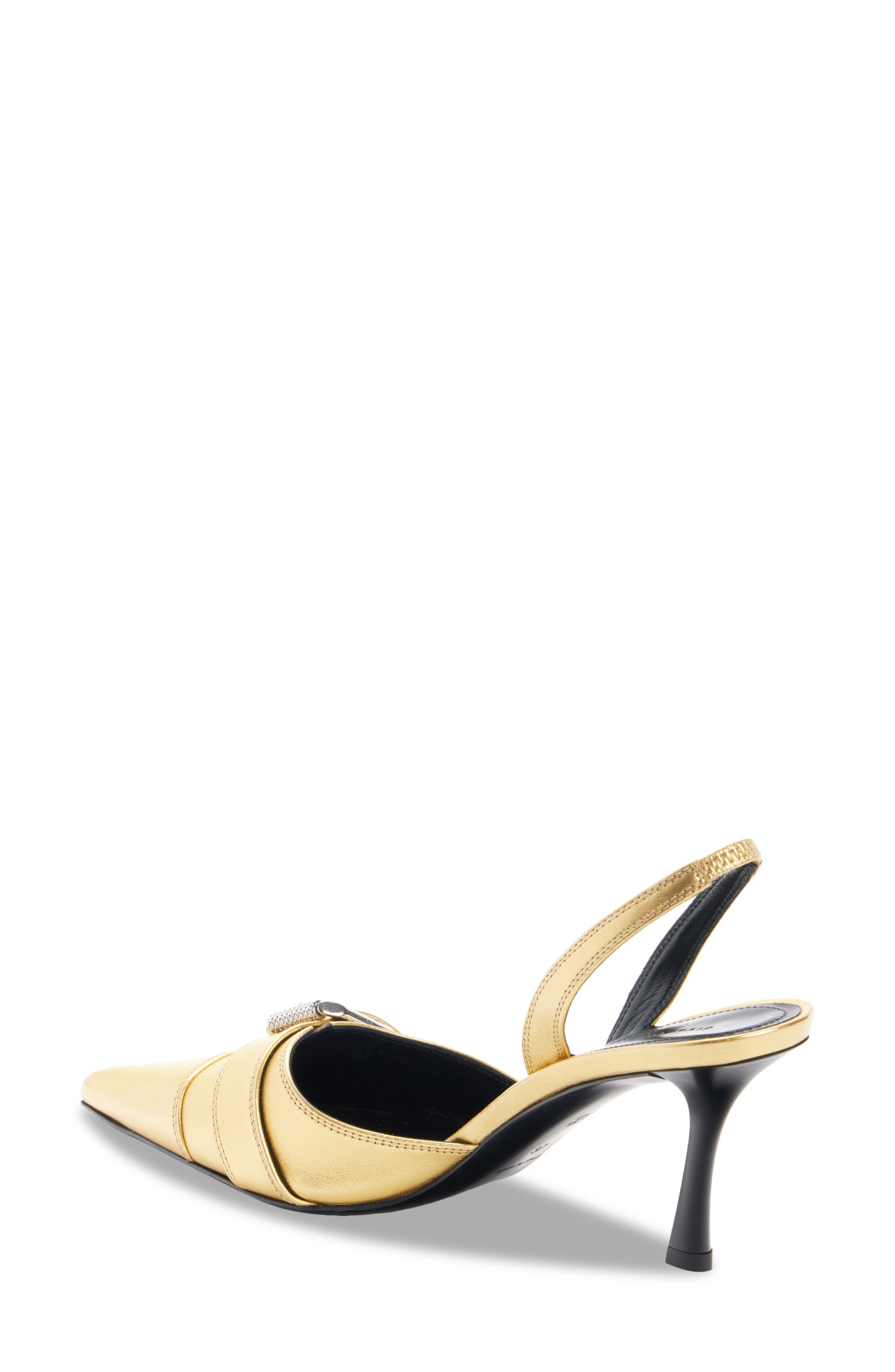 Givenchy Voyou Pointed Toe Slingback Pump in Golden at Nordstrom - 2