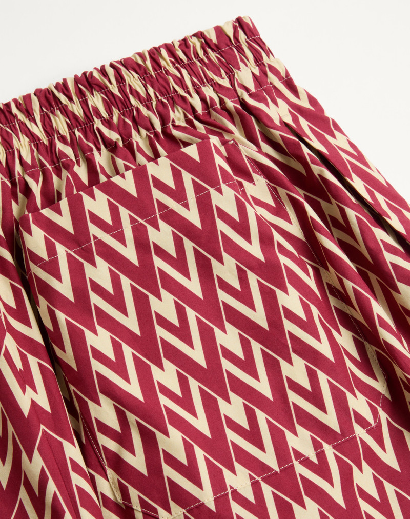 COTTON POPELINE BERMUDA SHORTS WITH TOUTE LA V PRINT 6