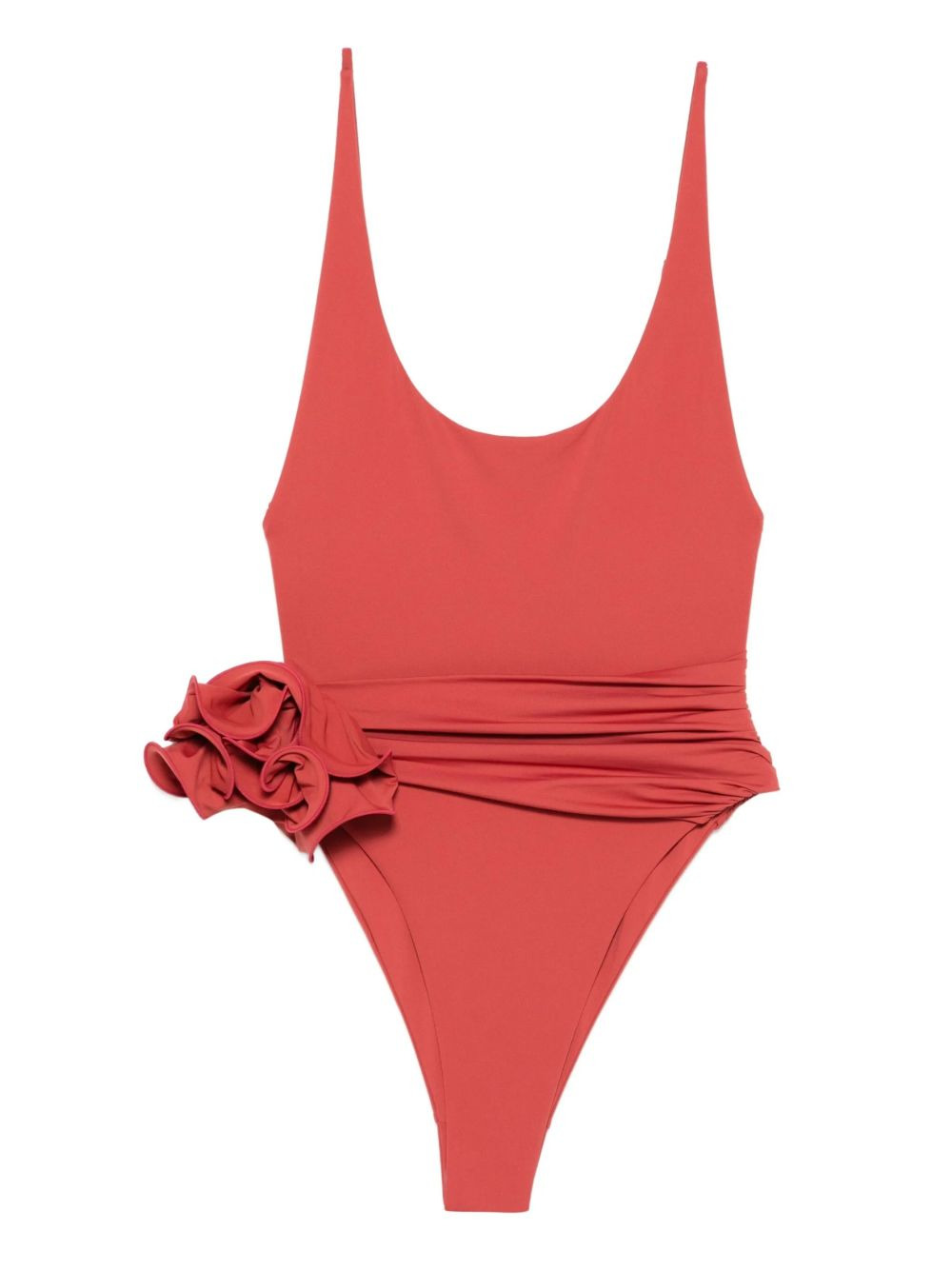 floral-appliqué swimsuit - 1