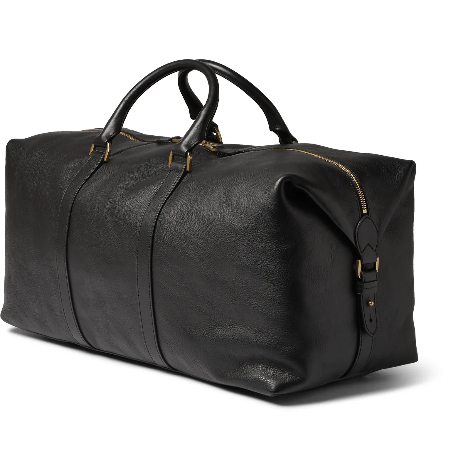 Medium Clipper Leather Holdall - 4