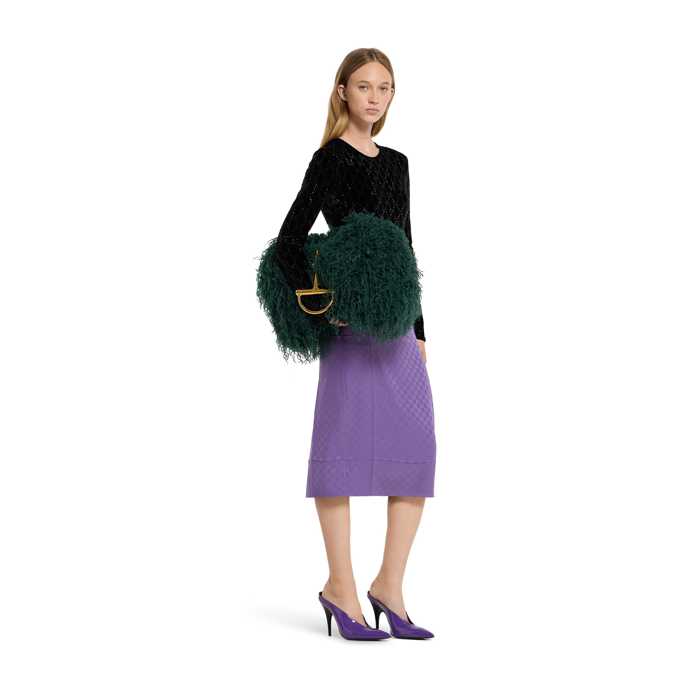 Embroidered stretch chenille top - 2