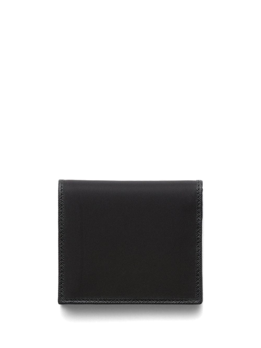 Re-Nylon enamel-triangle logo wallet - 2