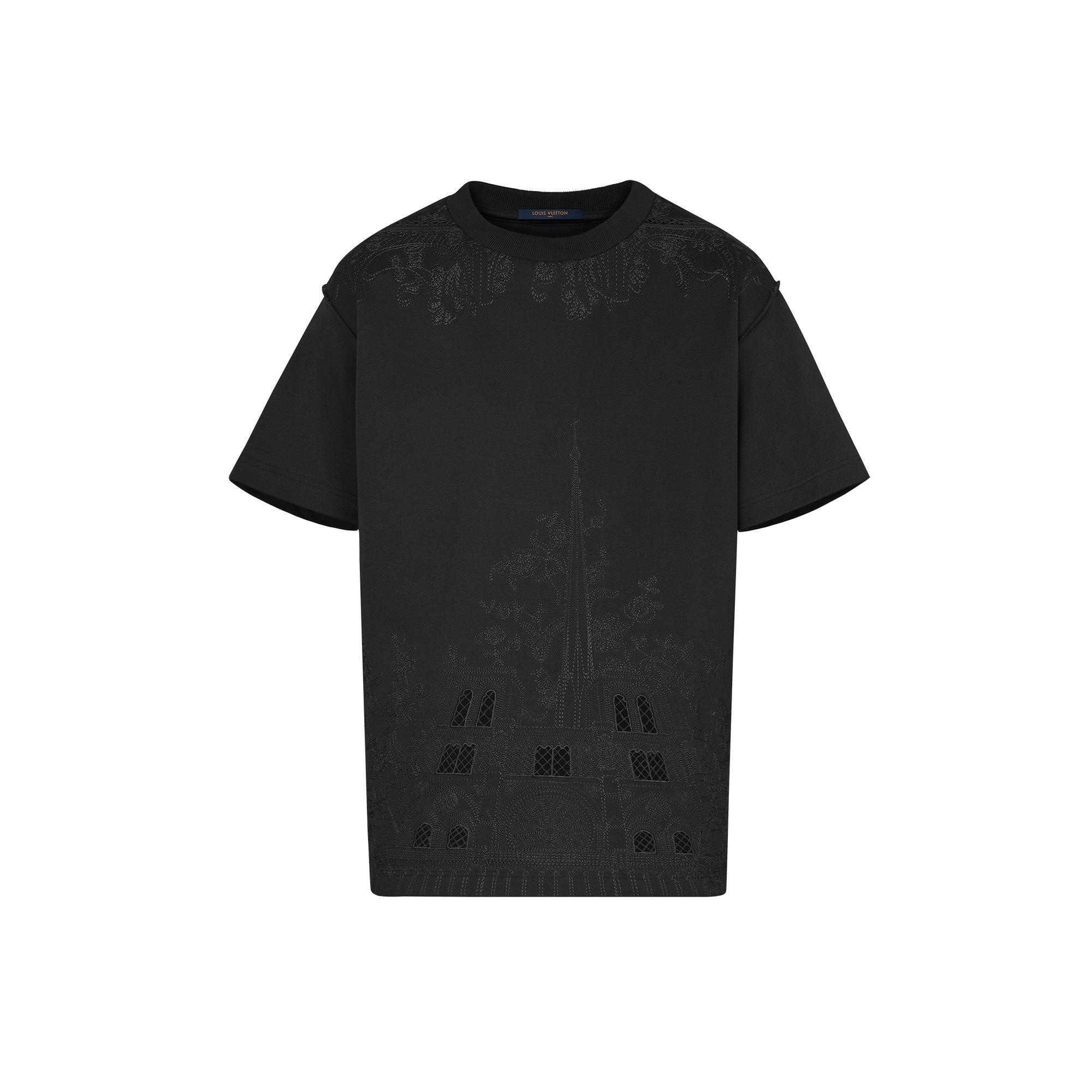 Notre Dame & Pont Neuf Embroidered T-Shirt - 1