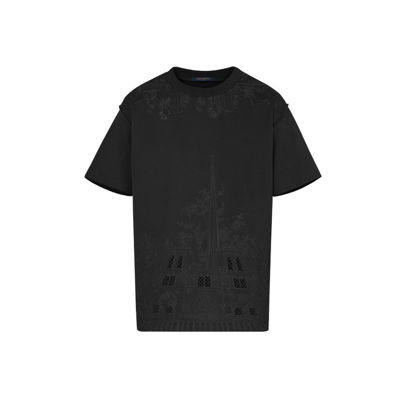 Notre Dame & Pont Neuf Embroidered T-Shirt 1