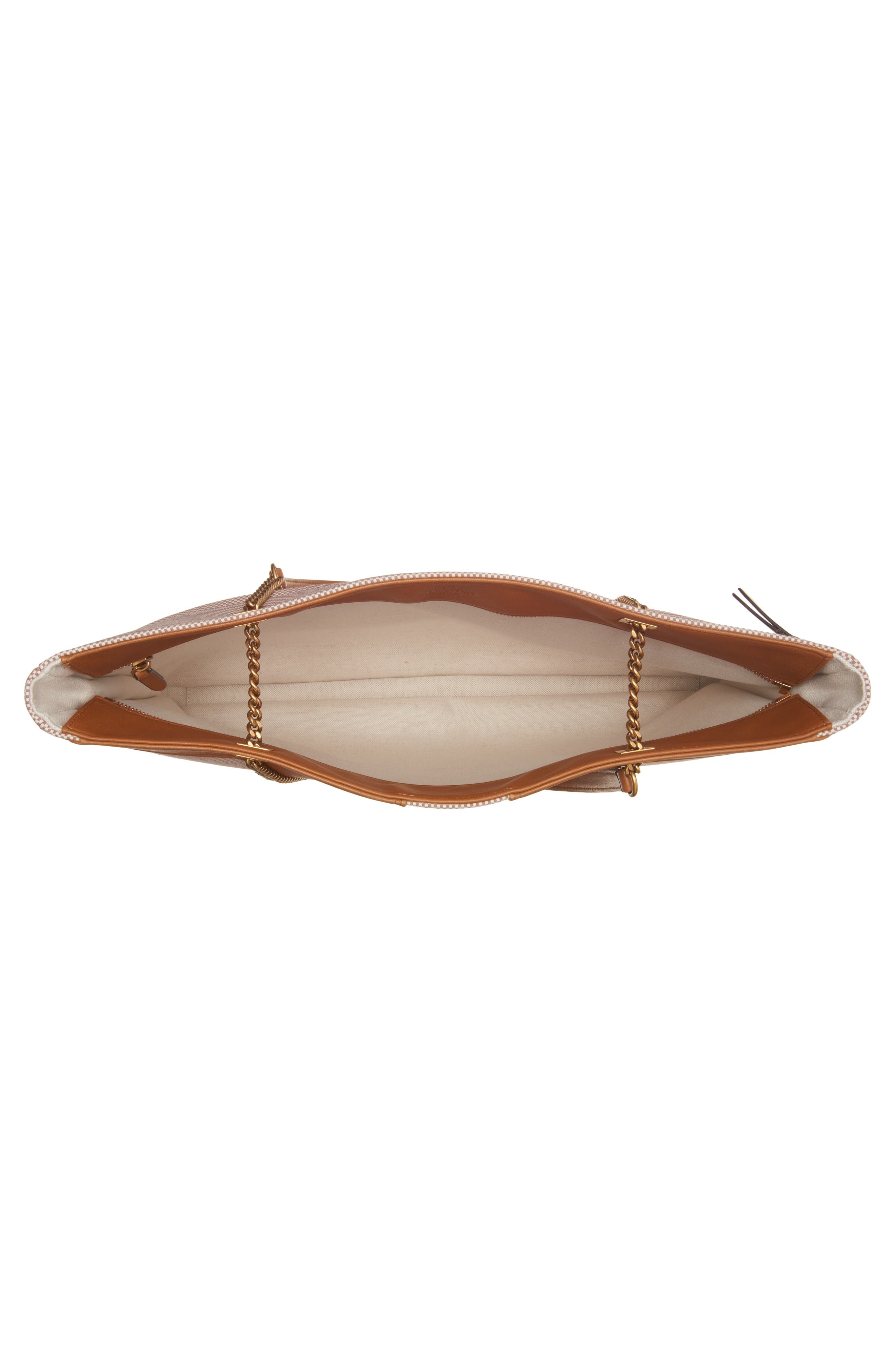Valentino Garavani Large Viva Superstar Canvas Tote in 9Qr Natural Tobacco/Spice at Nordstrom - 4