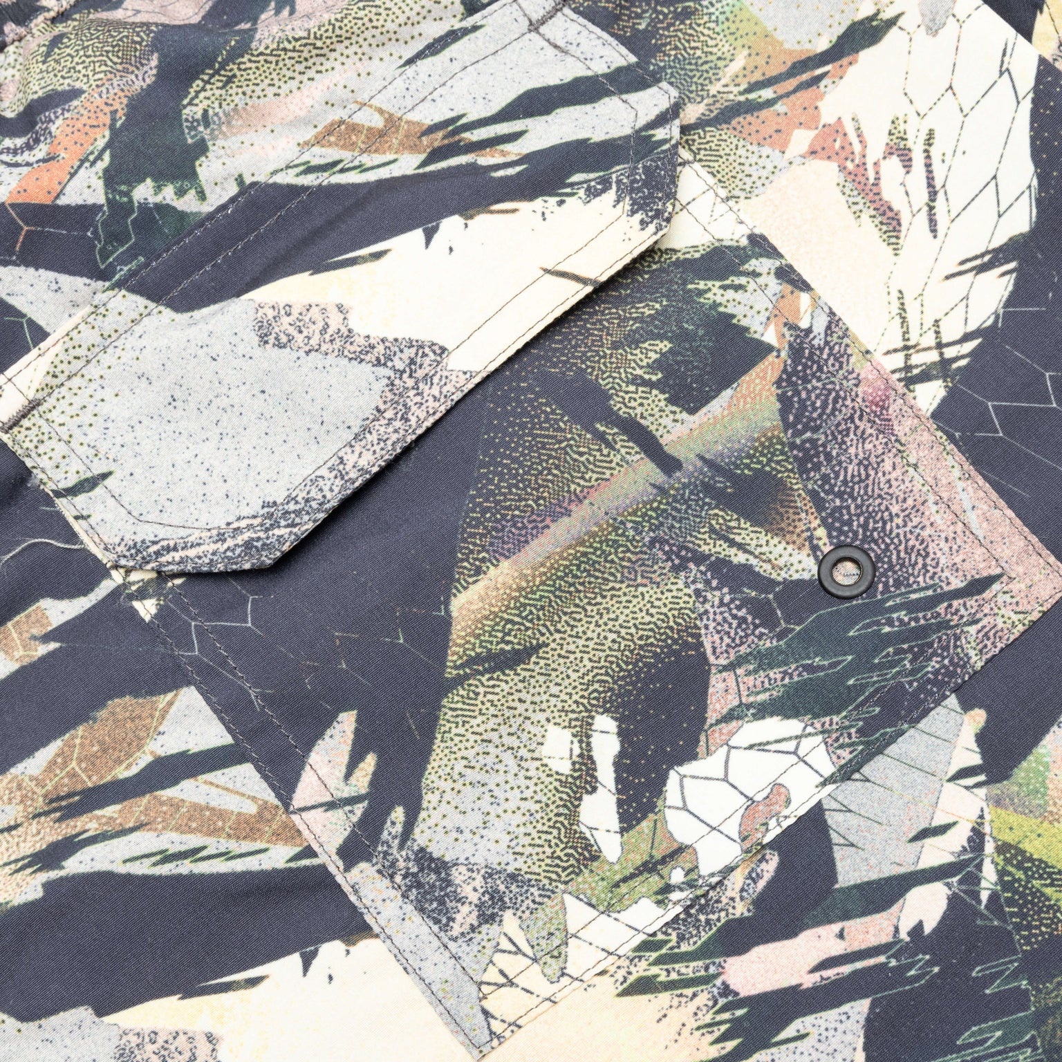 HERON PRESTON NYLON SWIMSHORTS - CAMOUFLAGE GREEN - 5