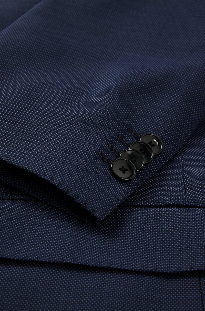 REGULAR-FIT SUIT IN MICRO-PATTERNED STRETCH FABRIC 10
