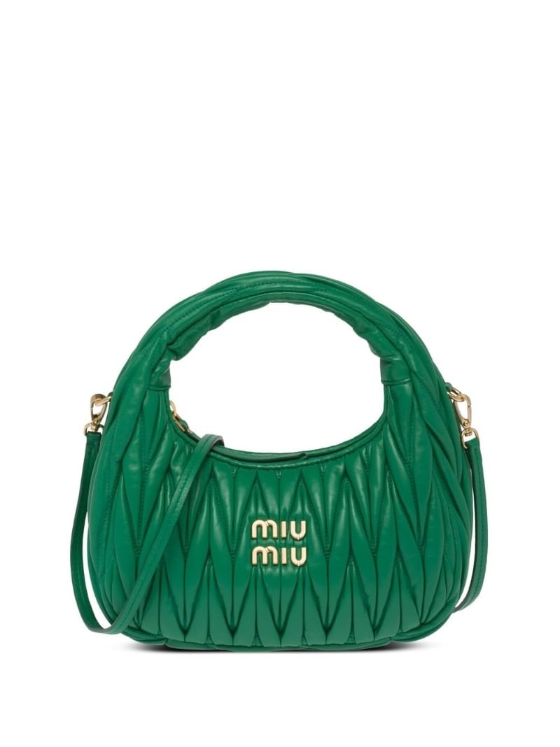 Miu Wander matelassé mini shoulder bag - 1