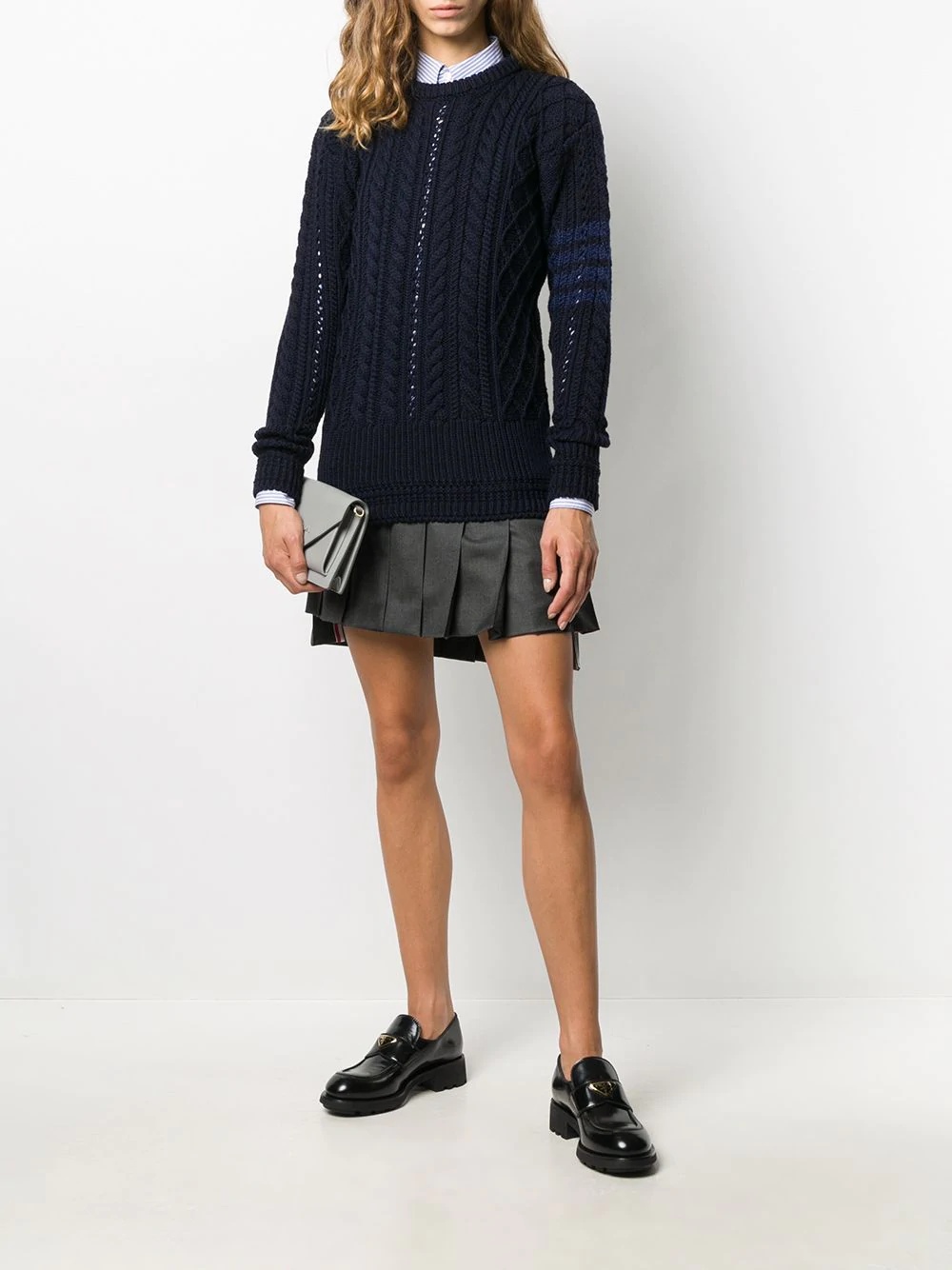 4-Bar cable knit jumper - 2