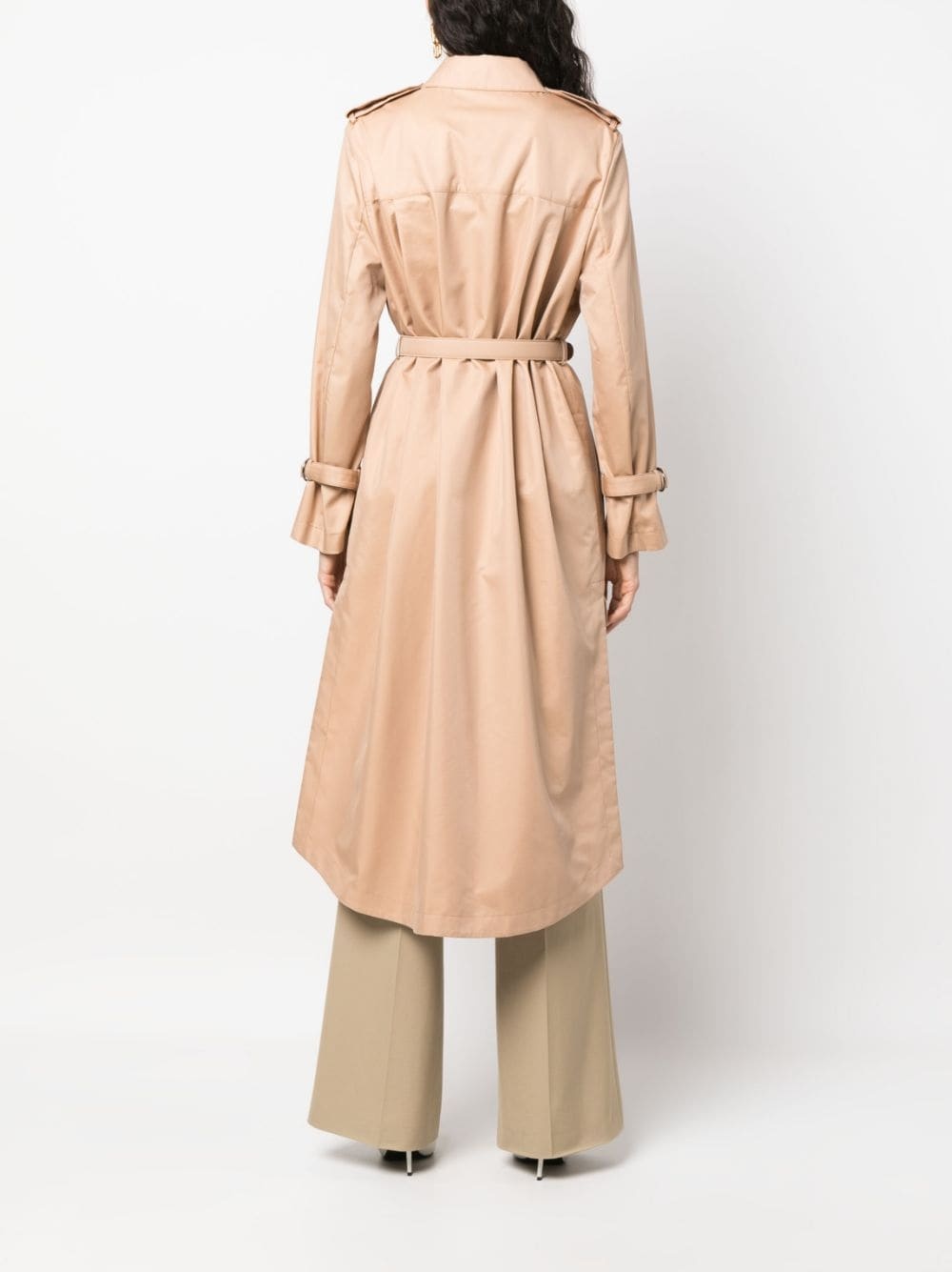 belted trench coat - 4