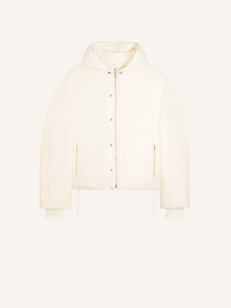 NYLON HOODED PUFFER JACKET 1